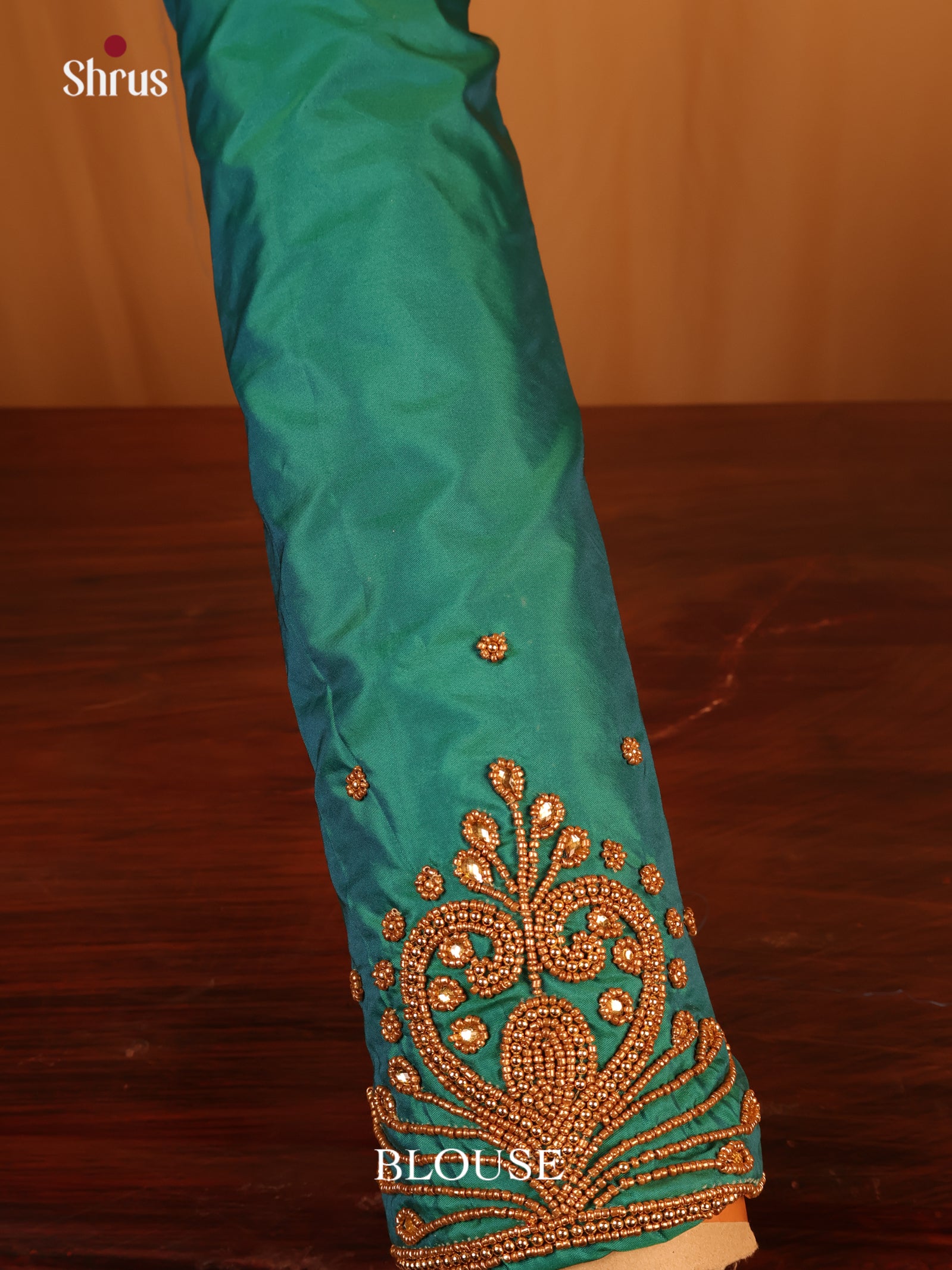 Green - Aari Blouse - Shop on Shrus.com