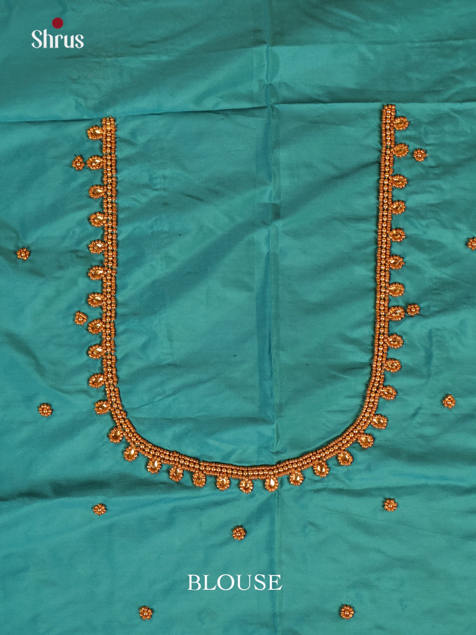 Teal - Aari Blouse - Shop on Shrus.com