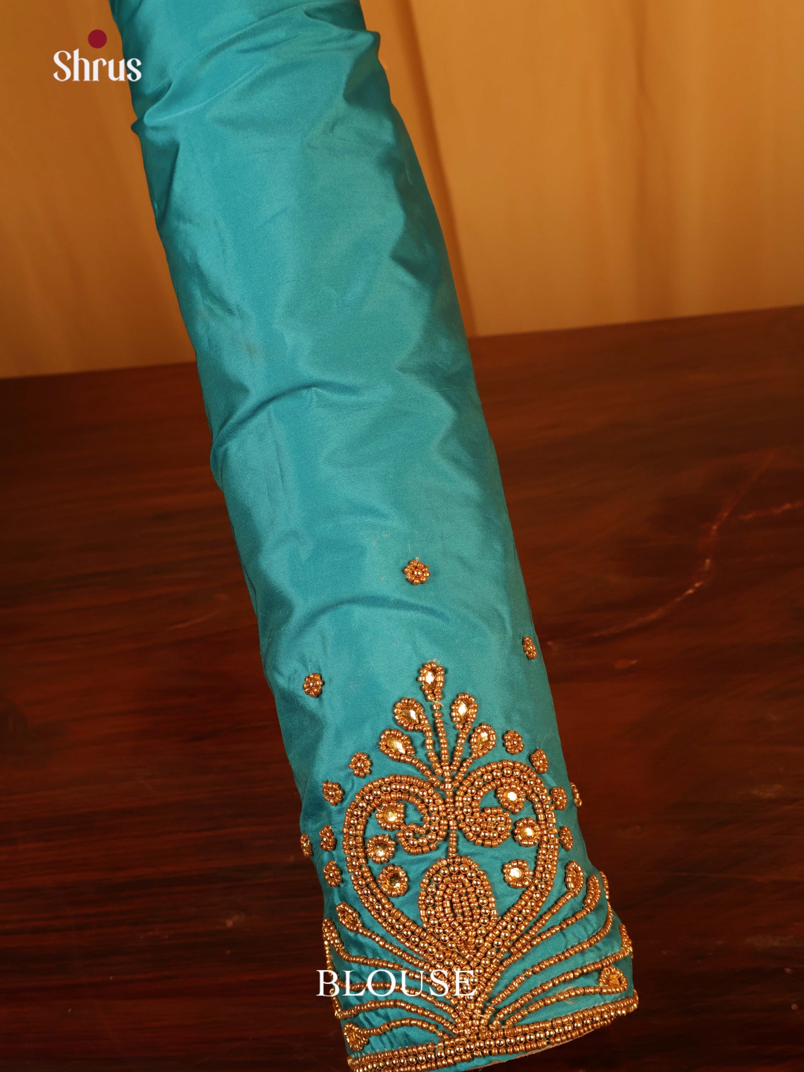 Teal - Aari Blouse - Shop on Shrus.com
