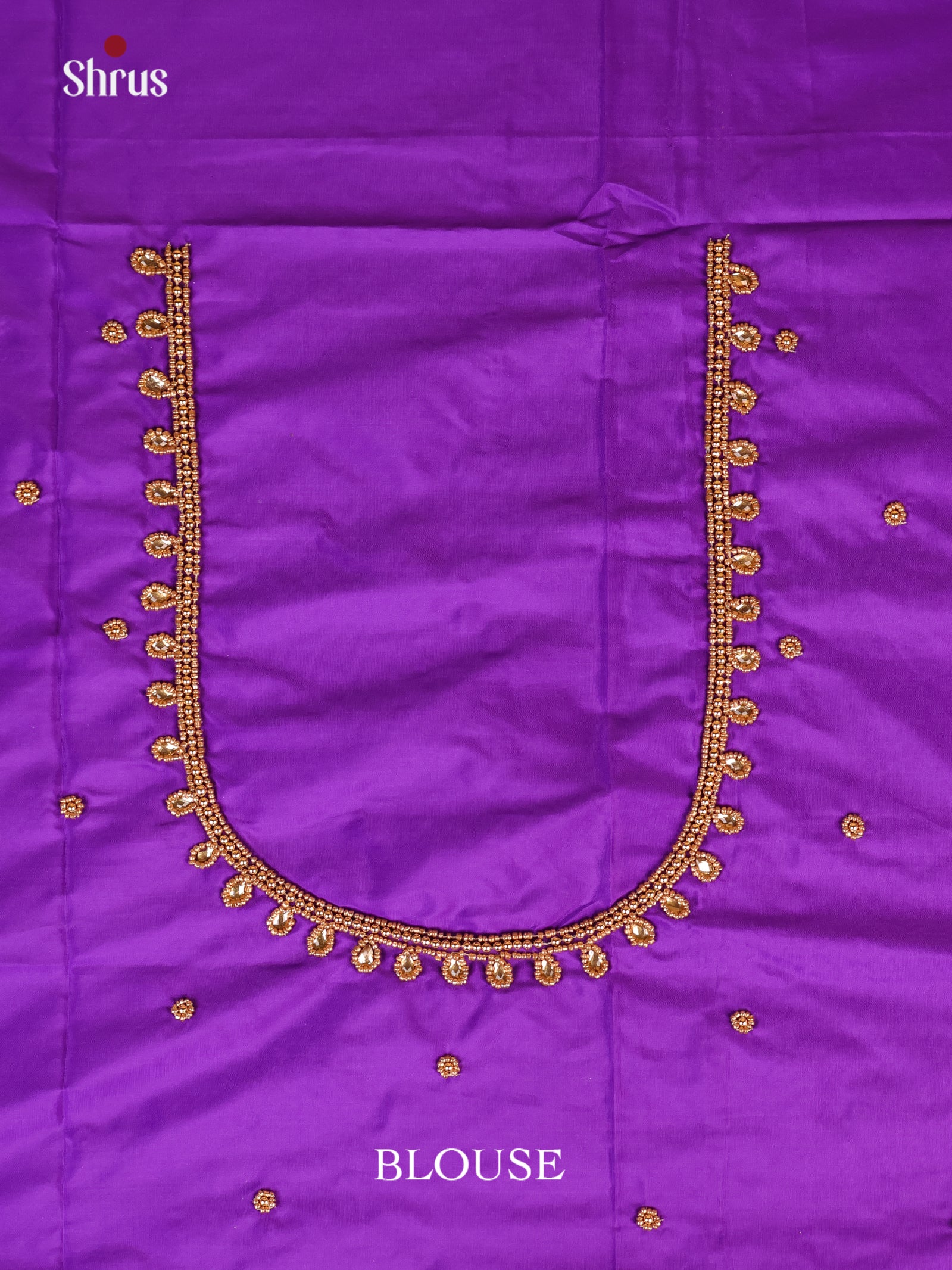 Purple - Aari Blouse - Shop on Shrus.com