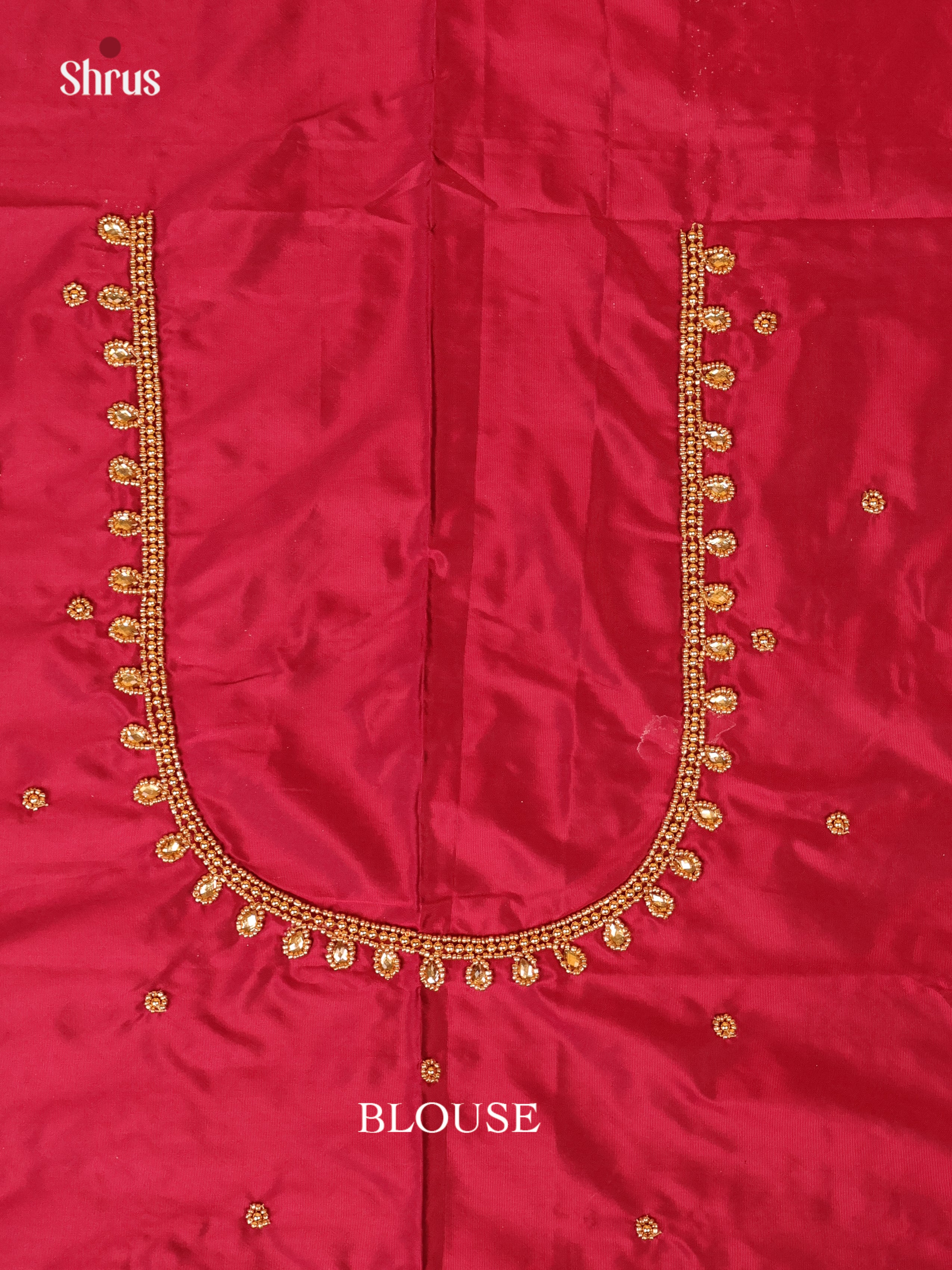 Maroon - Aari Blouse - Shop on Shrus.com