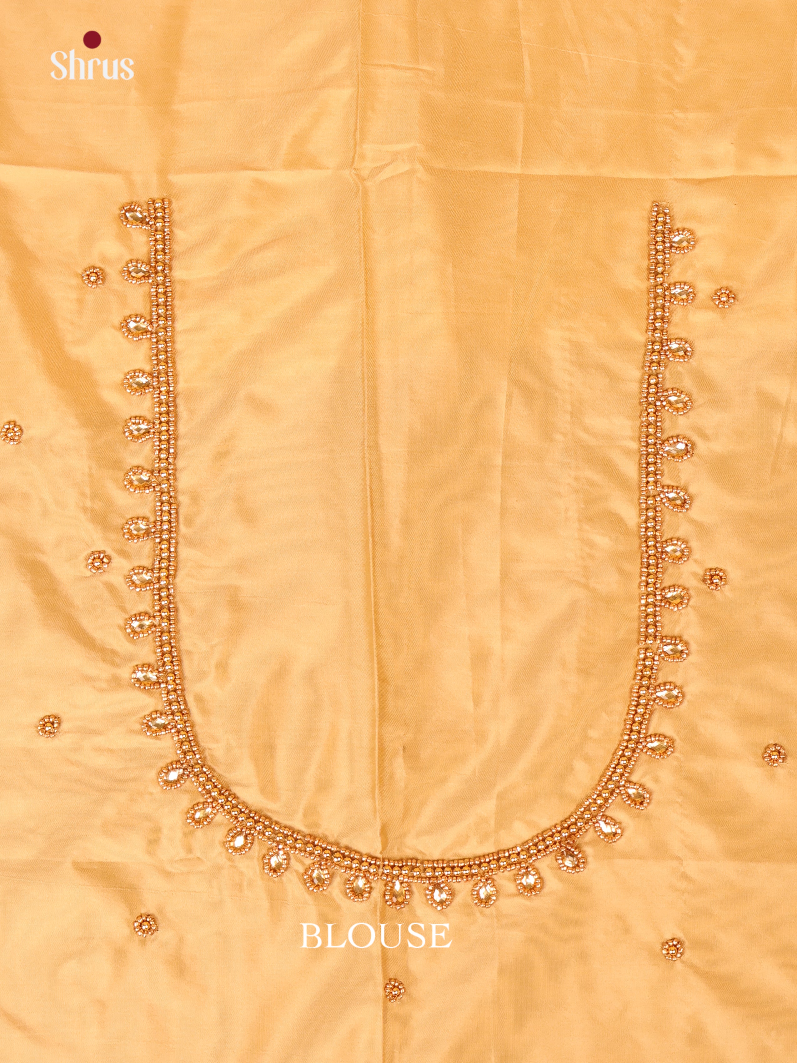 Dull Gold- Aari Blouse - Shop on Shrus.com