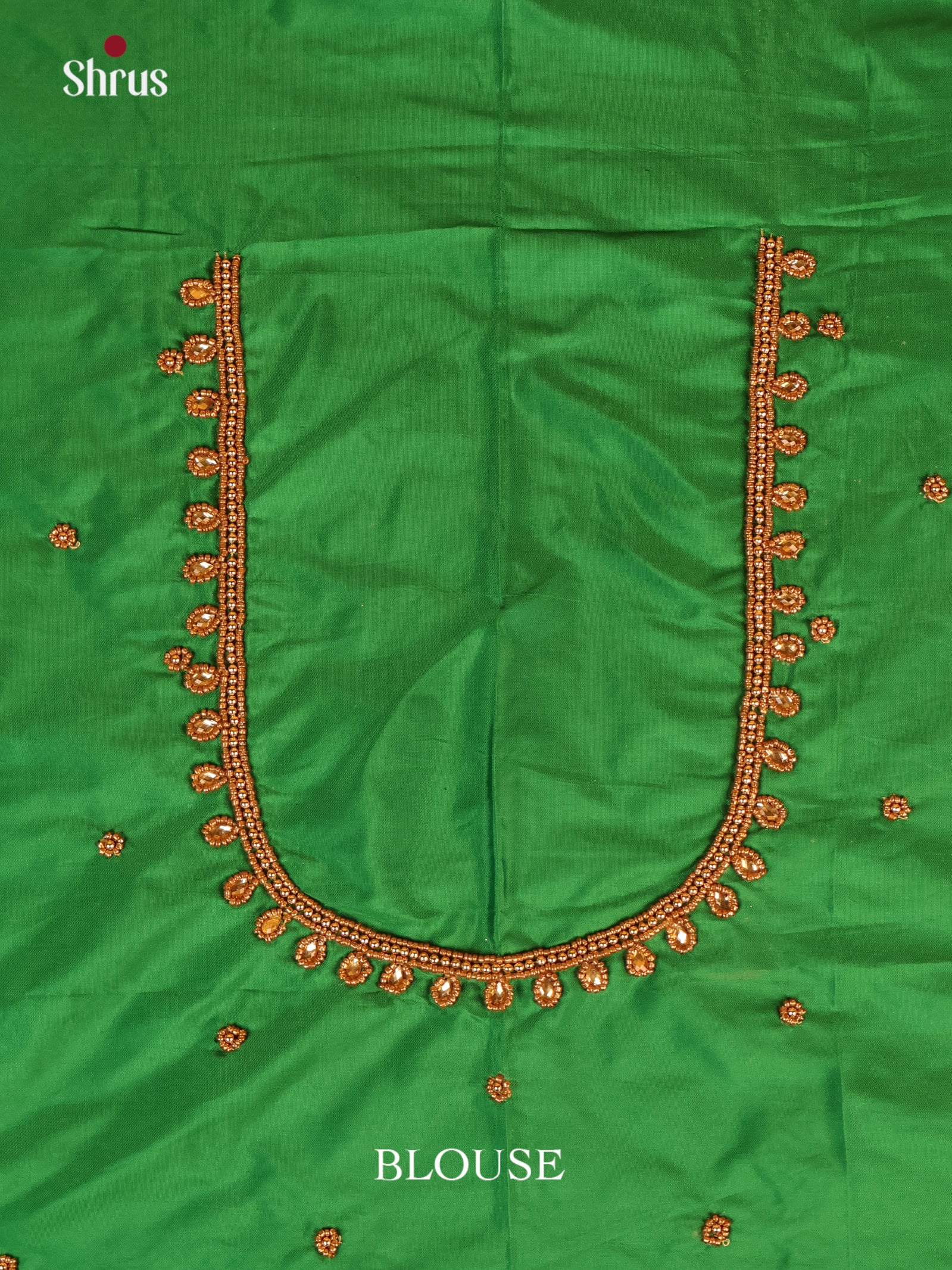 Green - Aari Blouse - Shop on Shrus.com