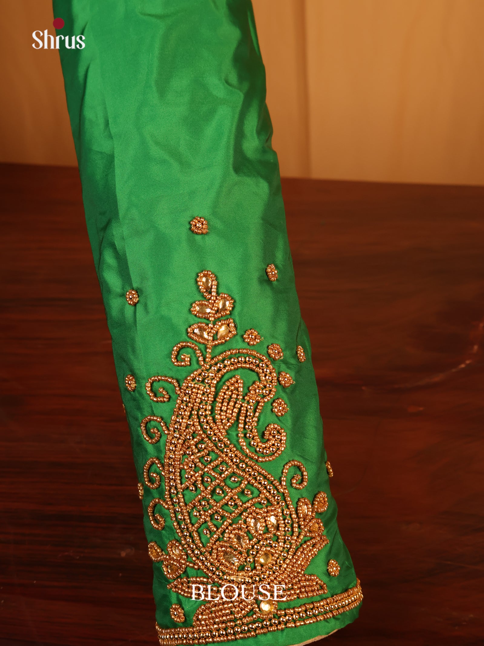 Green - Aari Blouse - Shop on Shrus.com