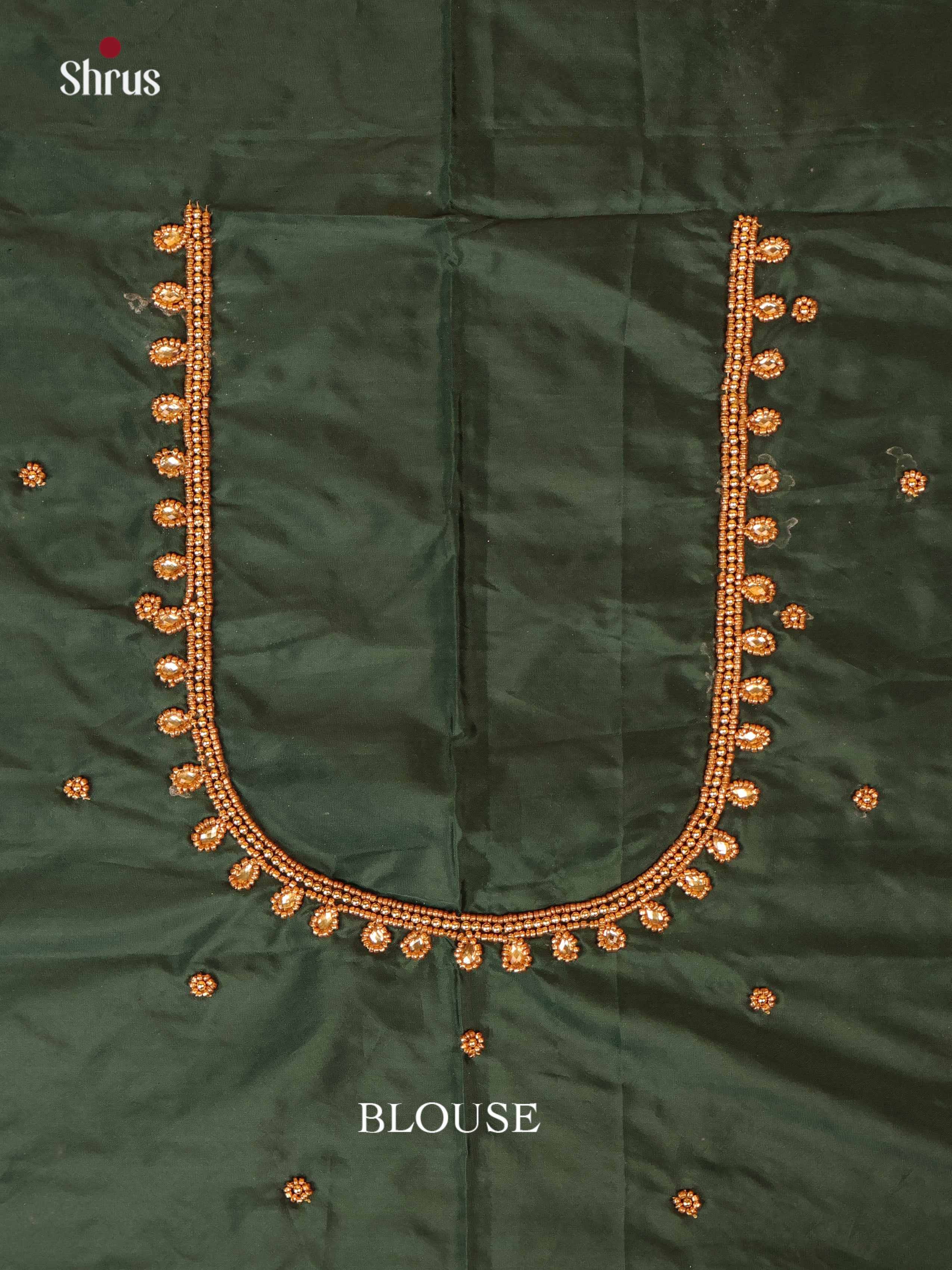 Dark Green - Aari Blouse - Shop on Shrus.com