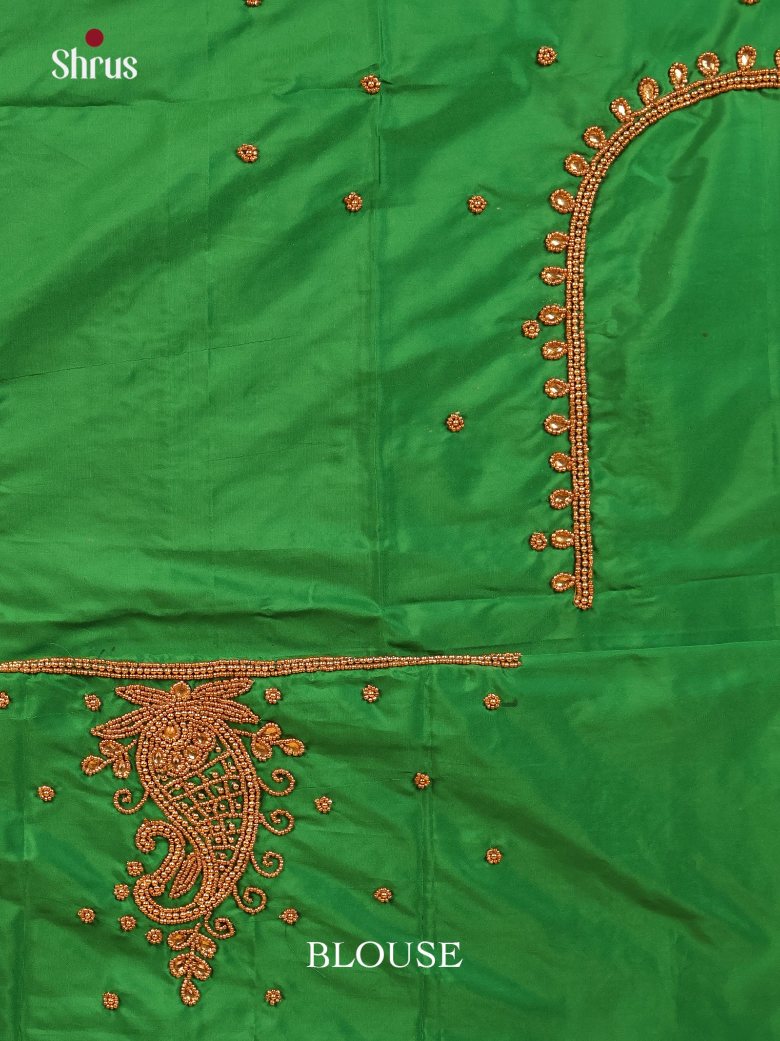 Lite Green - Aari Blouse - Shop on Shrus.com