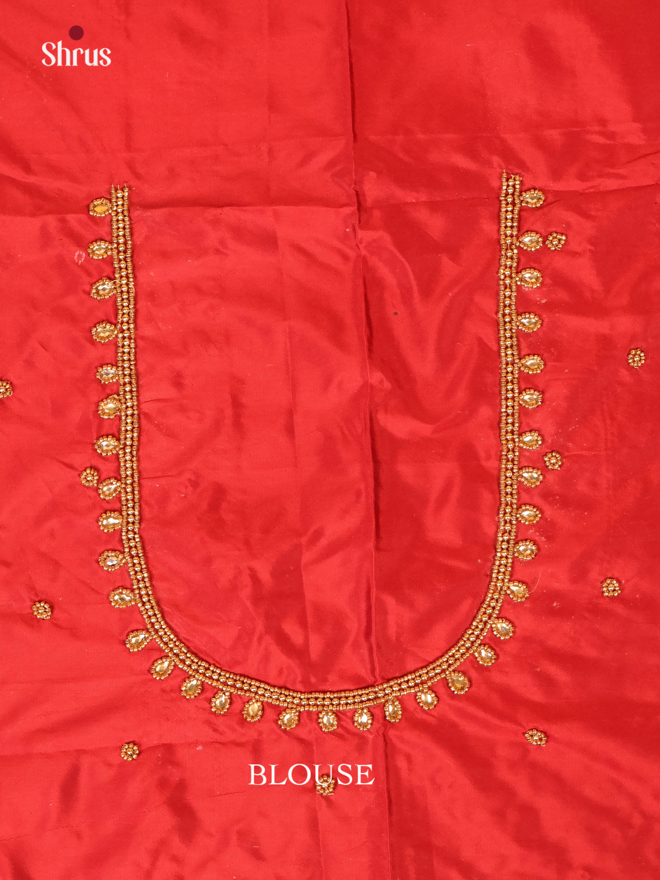 Red- Aari Blouse - Shop on Shrus.com