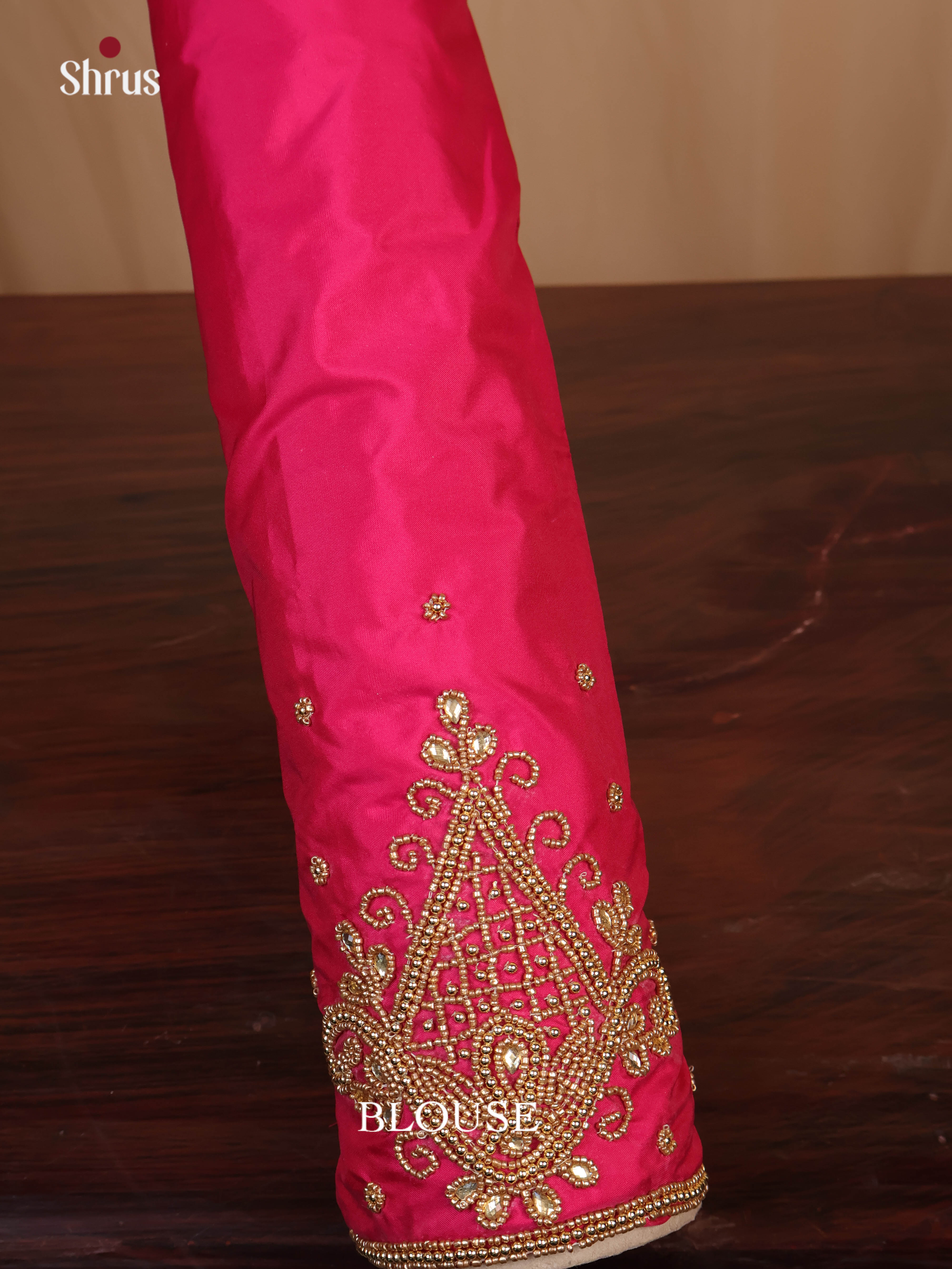 Maroon - Aari Blouse - Shop on Shrus.com