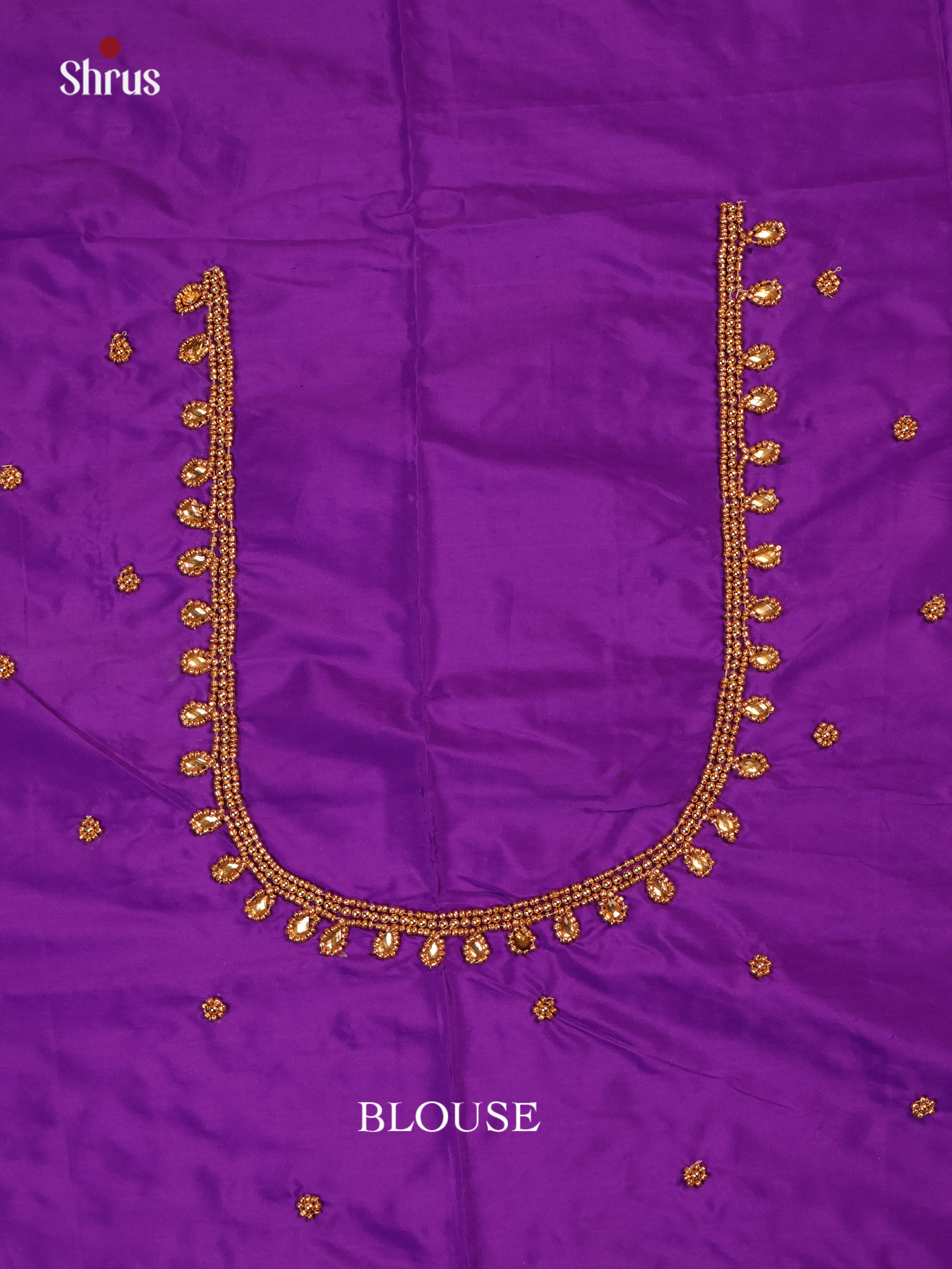 Purple - Aari Blouse - Shop on Shrus.com