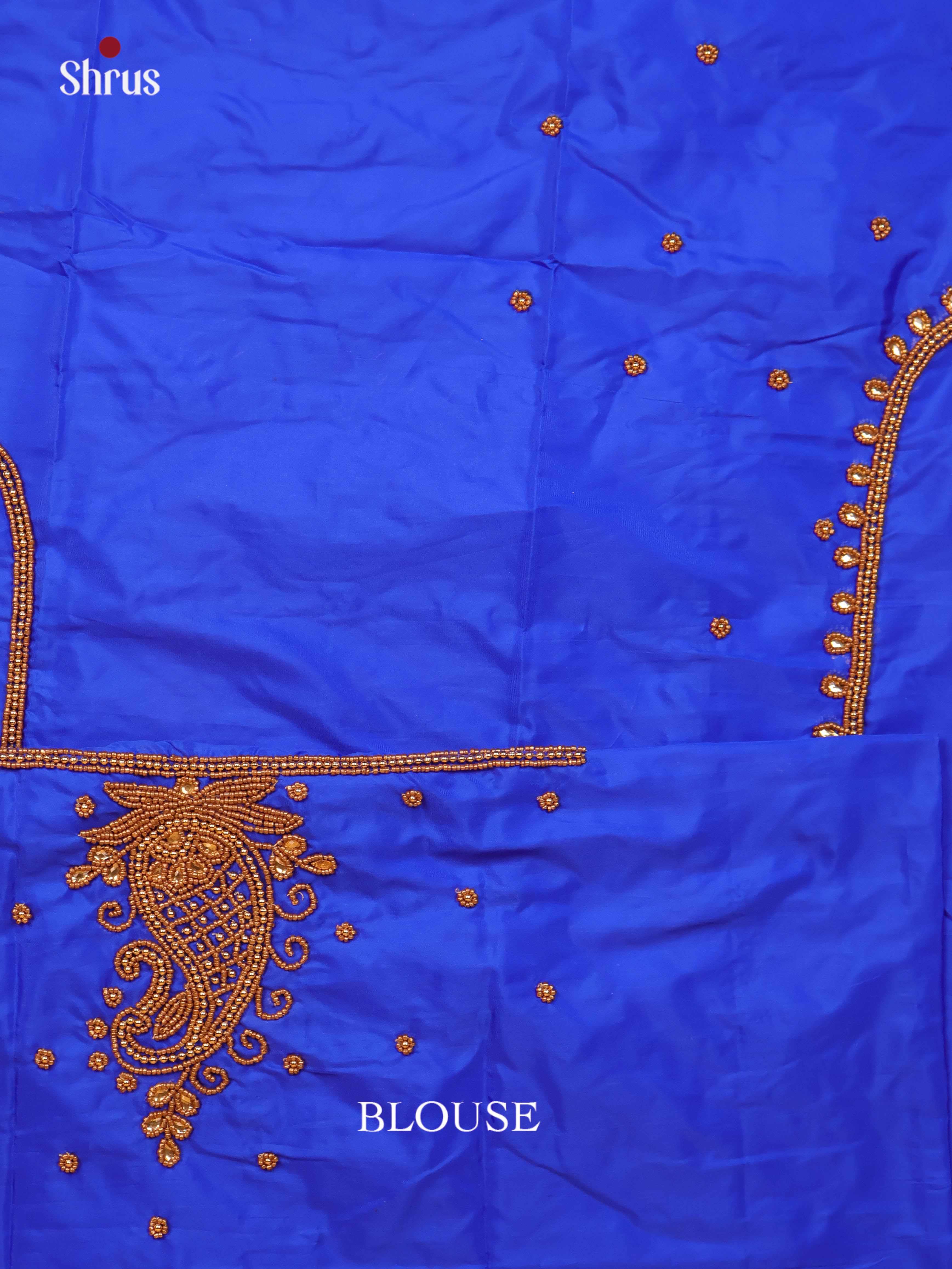 Blue - Aari Blouse - Shop on Shrus.com