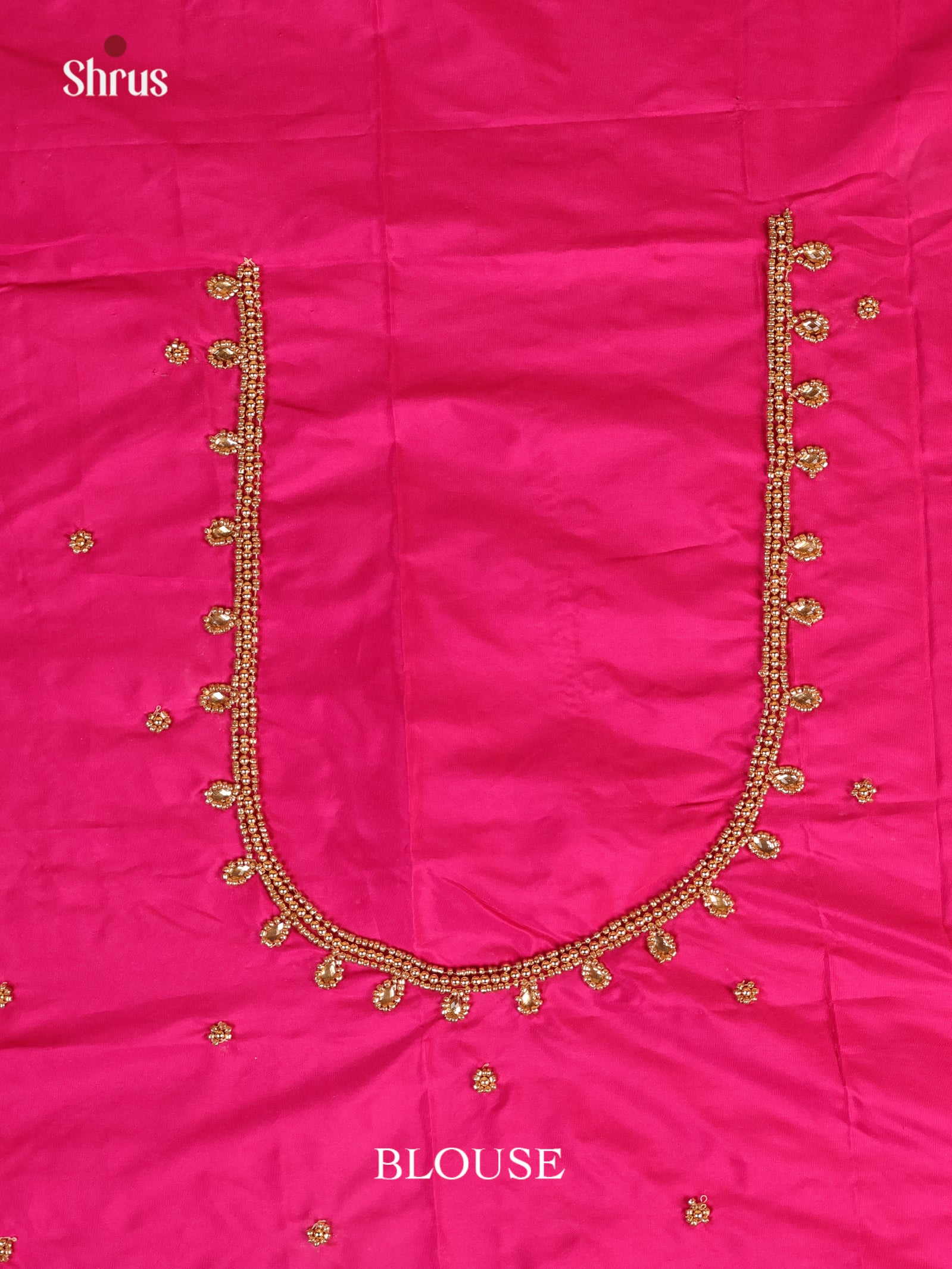 Pink - Aari Blouse - Shop on Shrus.com