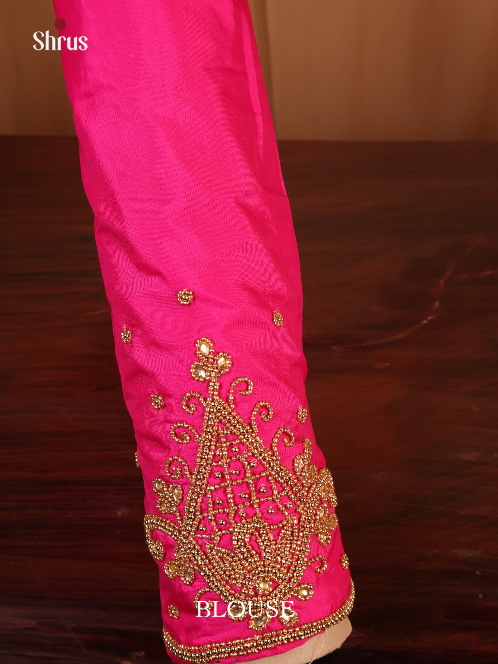 Pink - Aari Blouse - Shop on Shrus.com