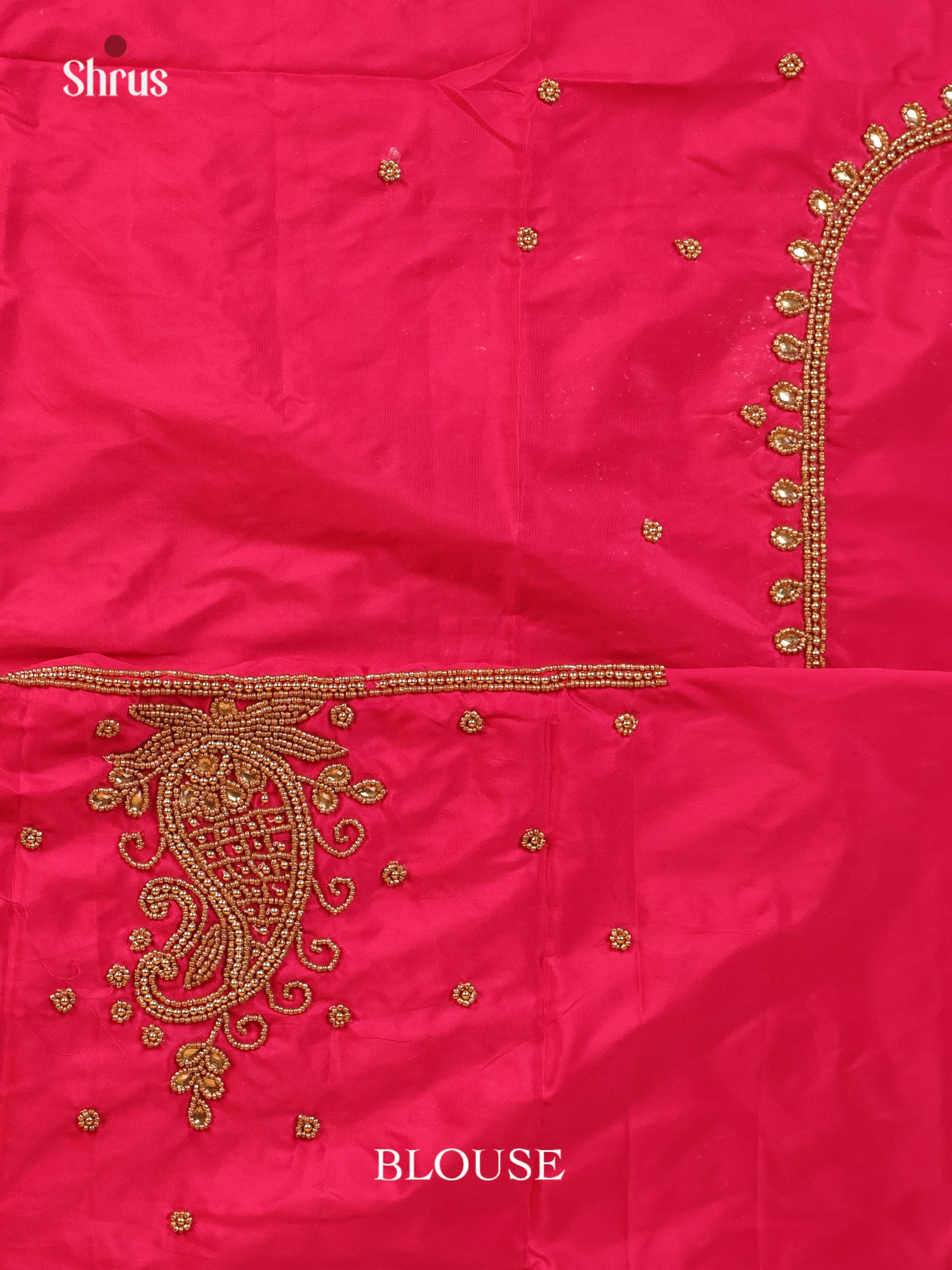 Maroon - Aari Blouse - Shop on Shrus.com