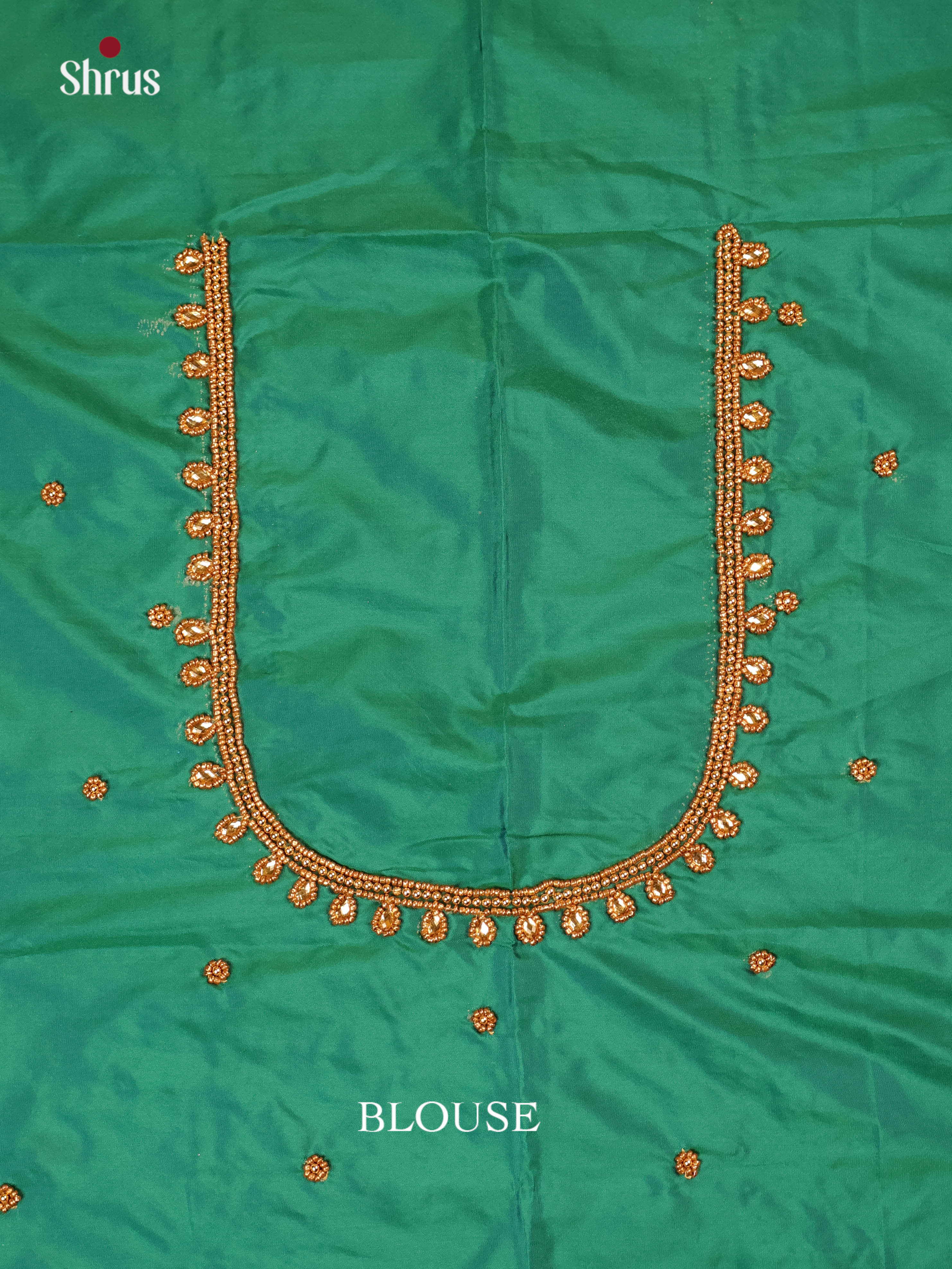 Green - Aari Blouse - Shop on Shrus.com