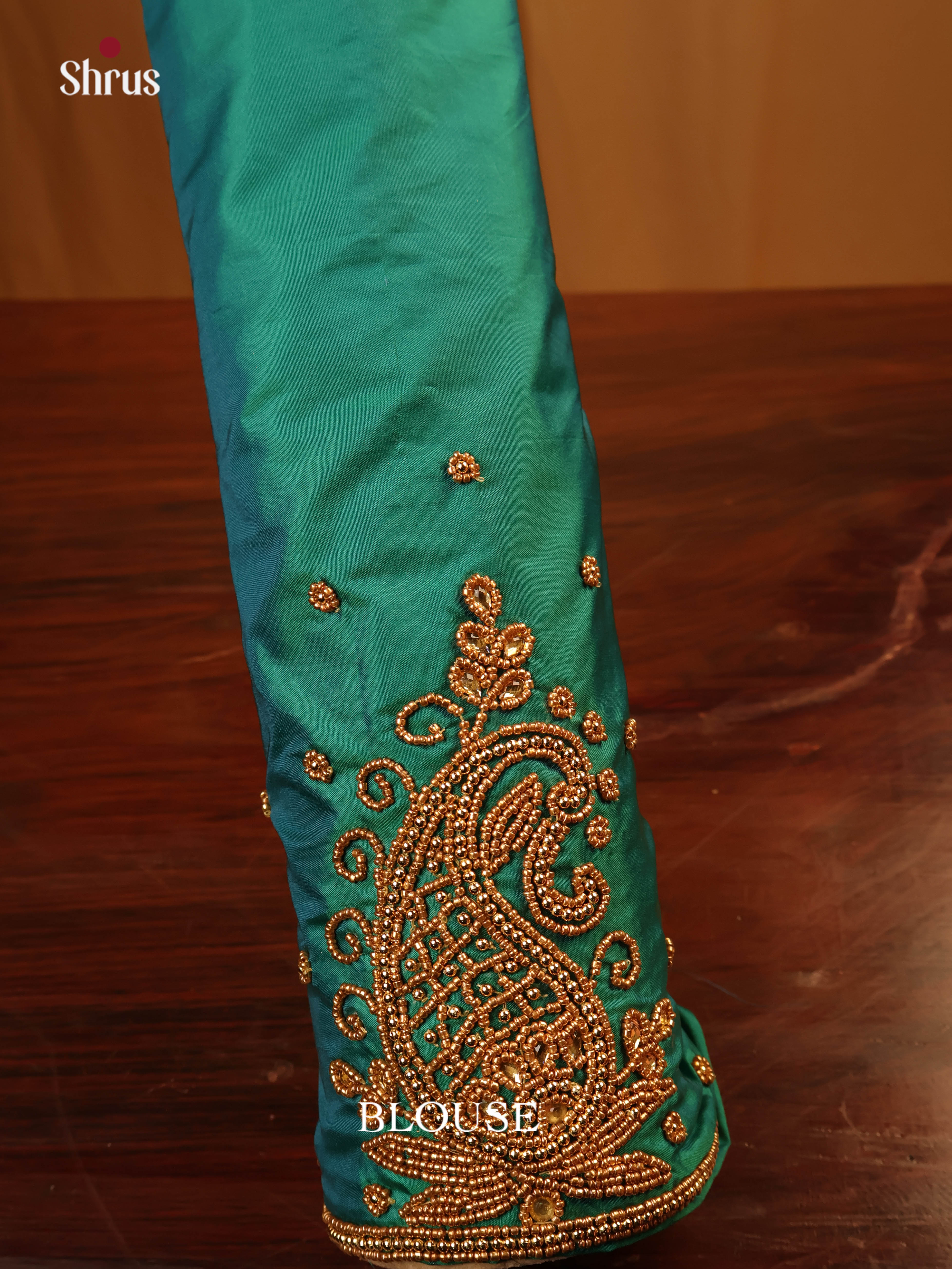Green - Aari Blouse - Shop on Shrus.com