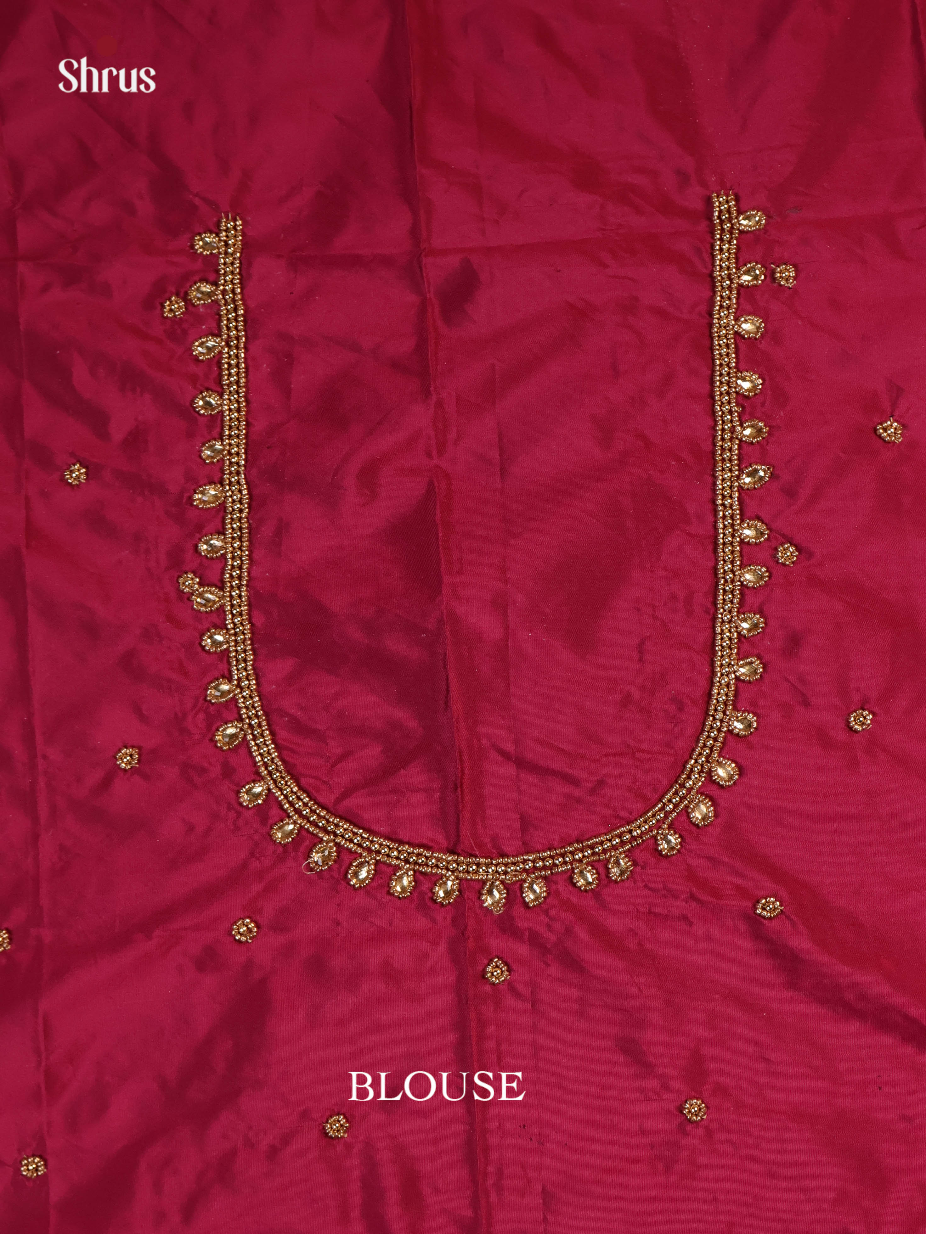 Wine - Aari Blouse - Shop on Shrus.com