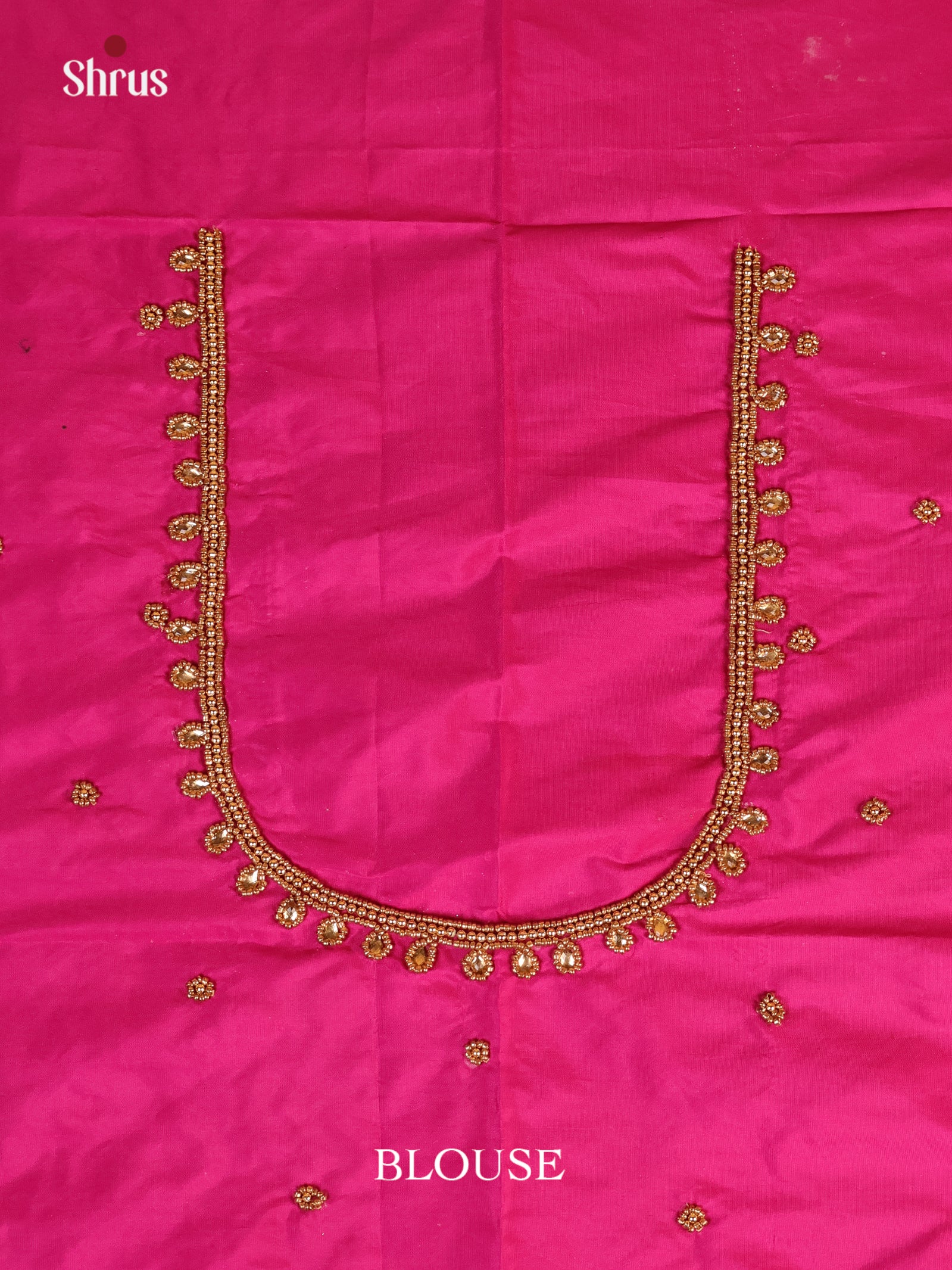 Pink - Aari Blouse - Shop on Shrus.com