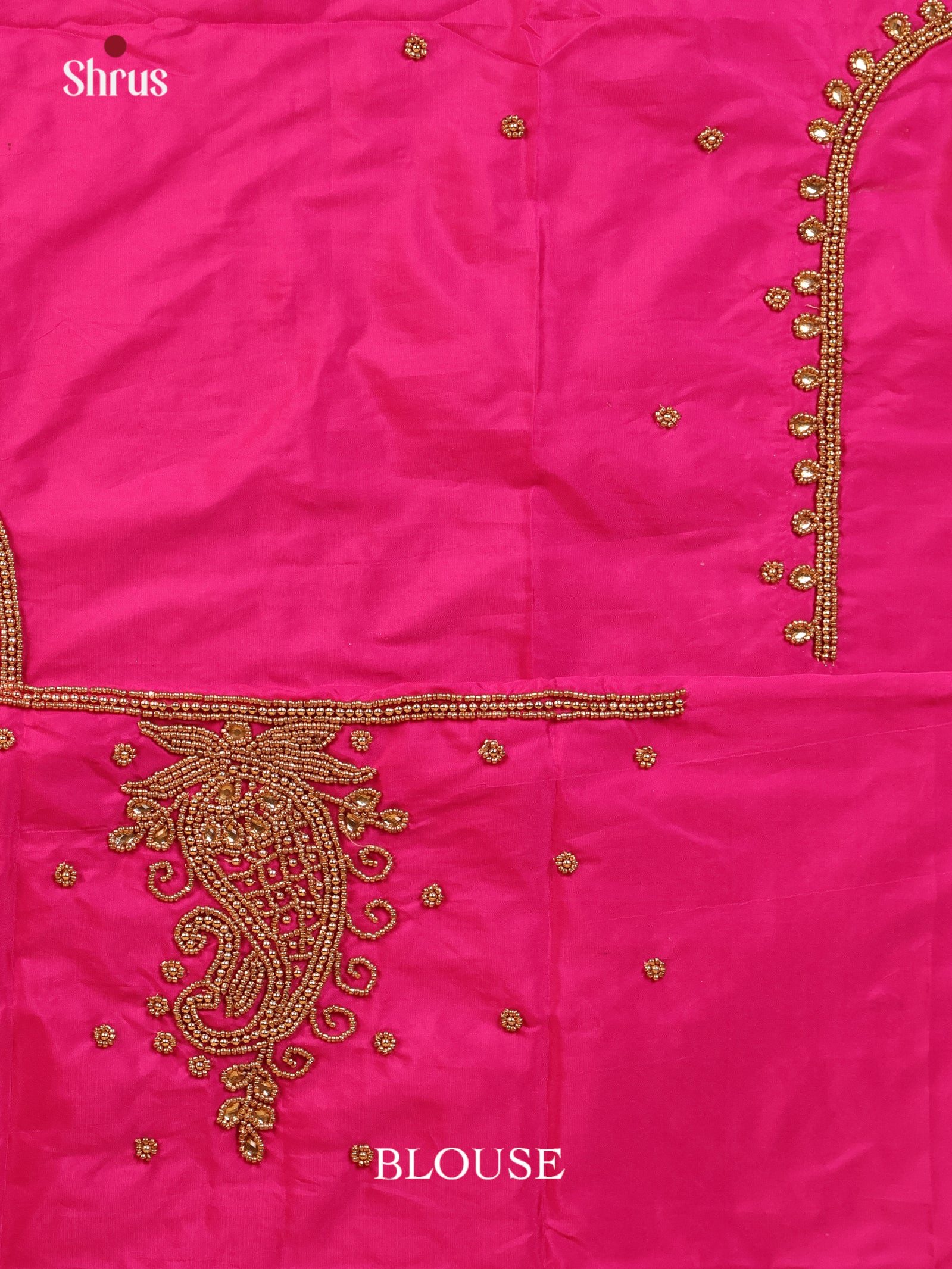 Pink - Aari Blouse - Shop on Shrus.com