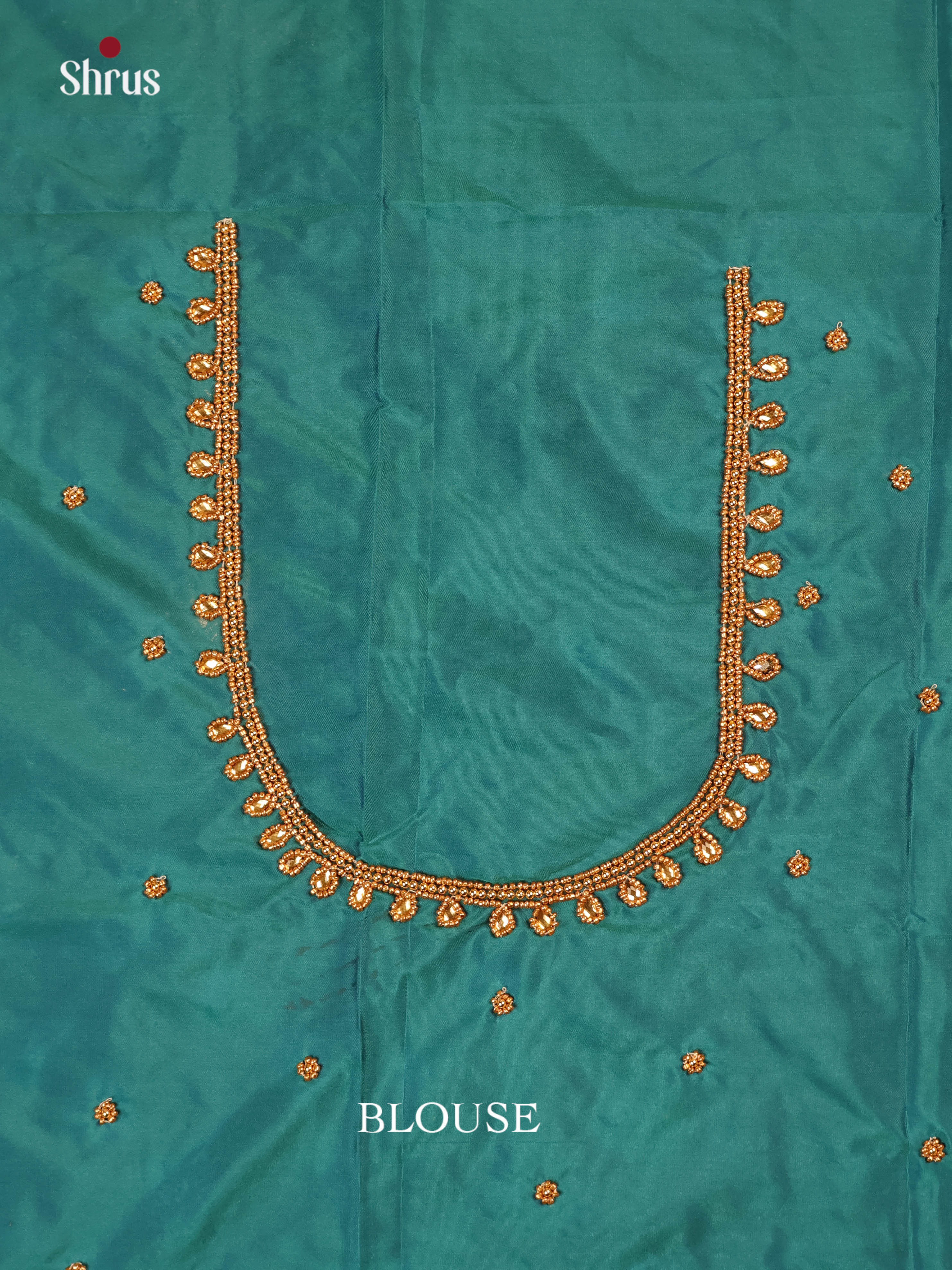 Blue - Aari Blouse - Shop on Shrus.com