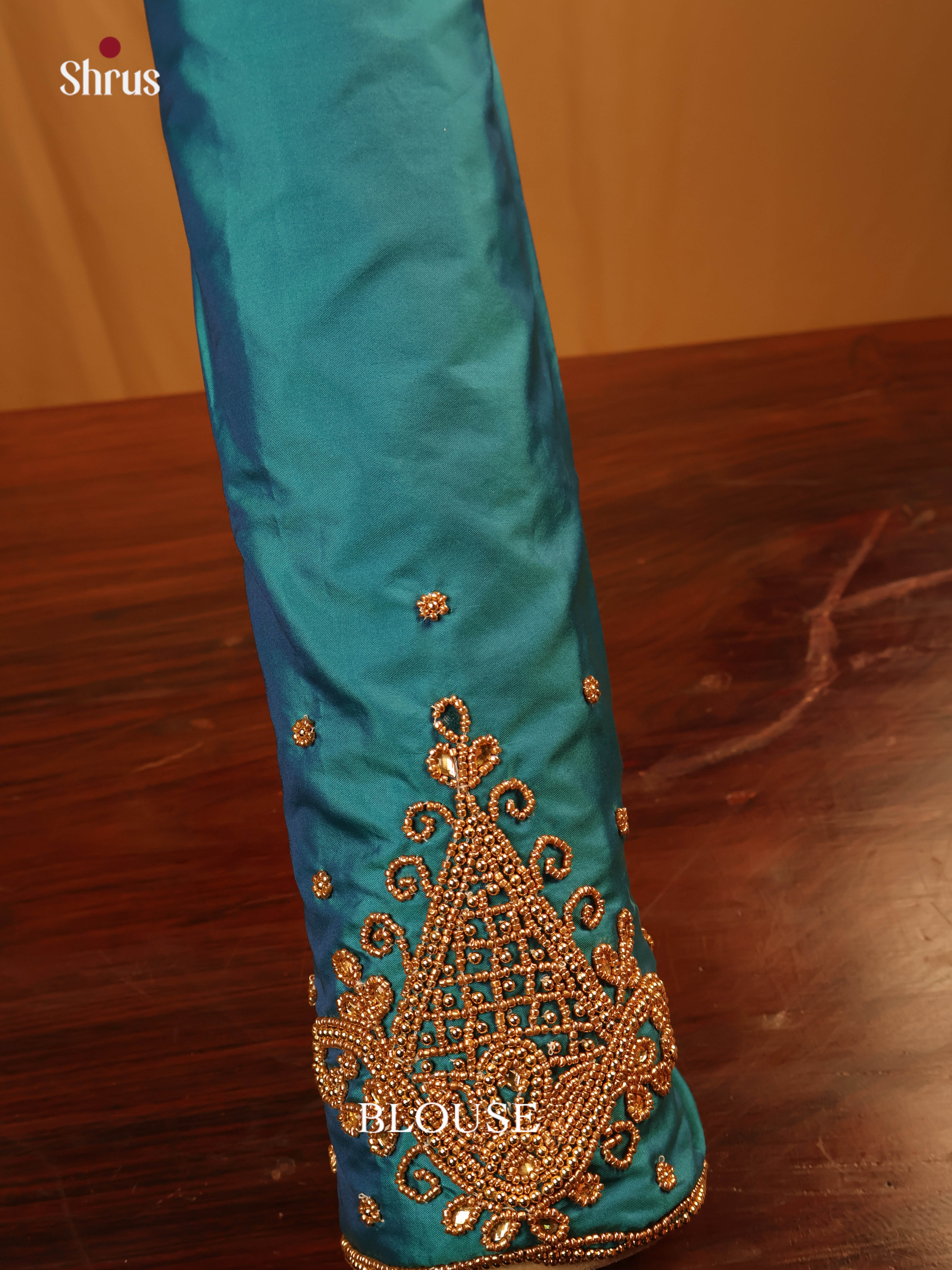 Blue - Aari Blouse - Shop on Shrus.com