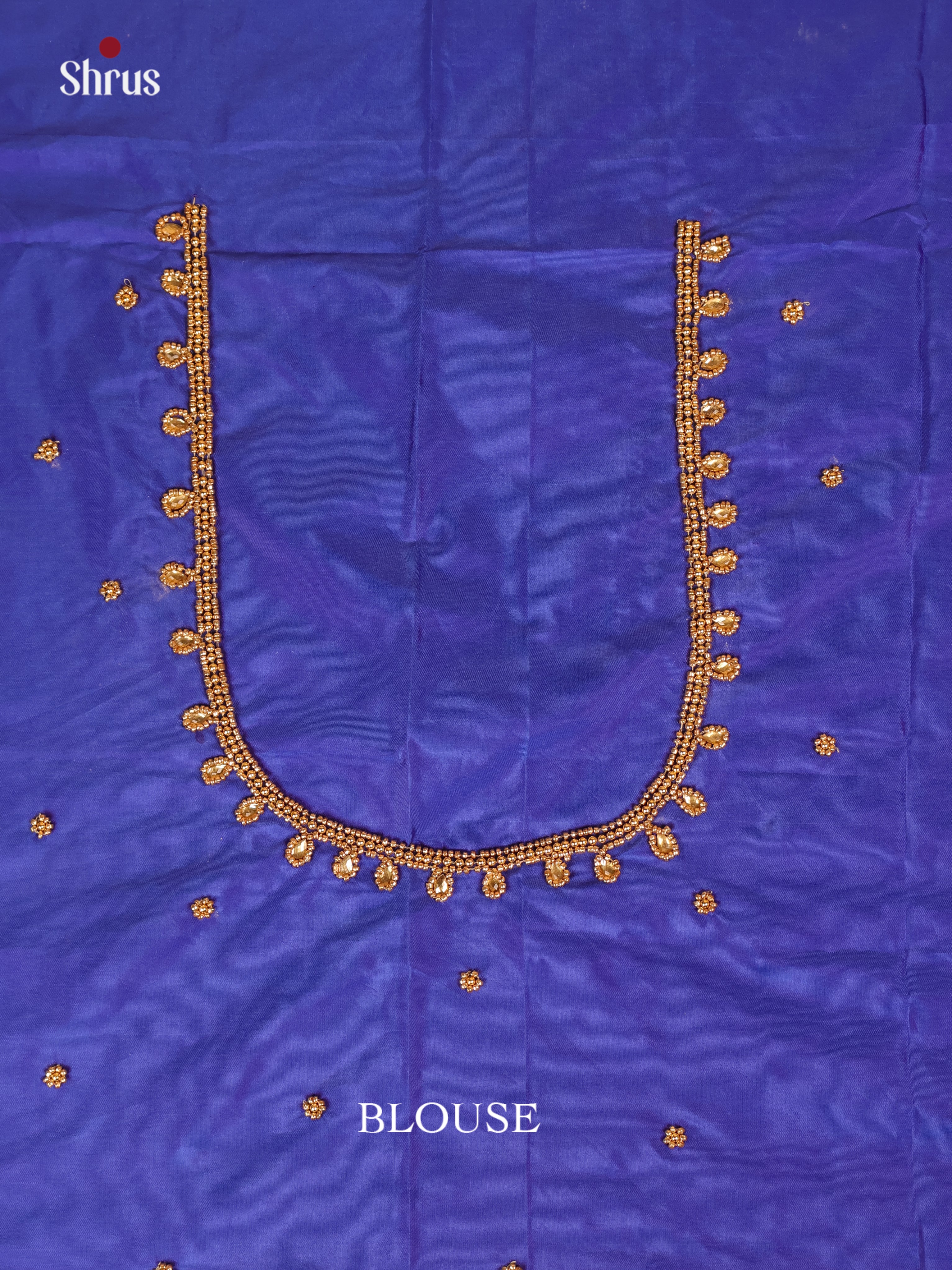 Blue - Aari Blouse - Shop on Shrus.com