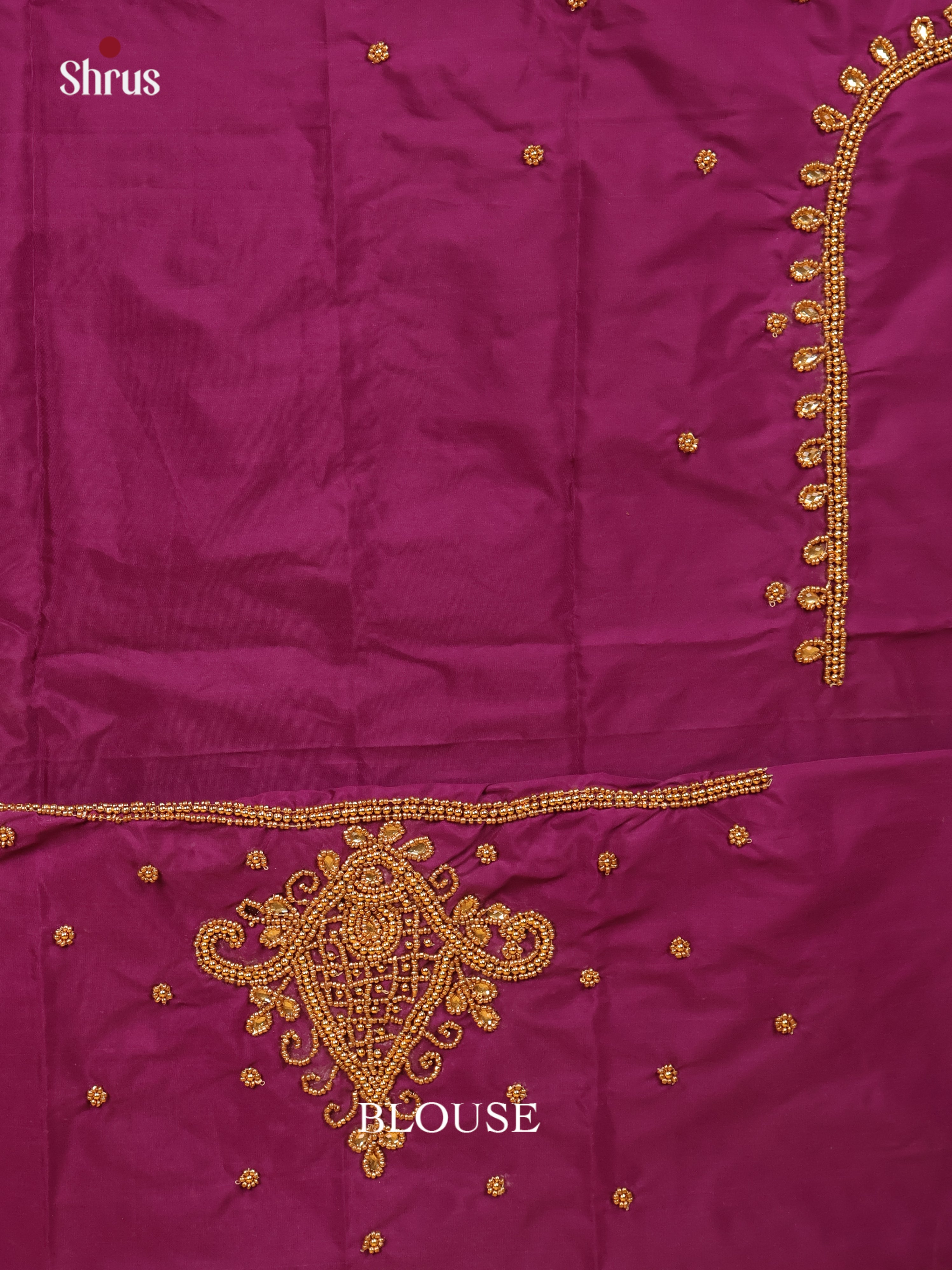 Purple - Aari Blouse - Shop on Shrus.com