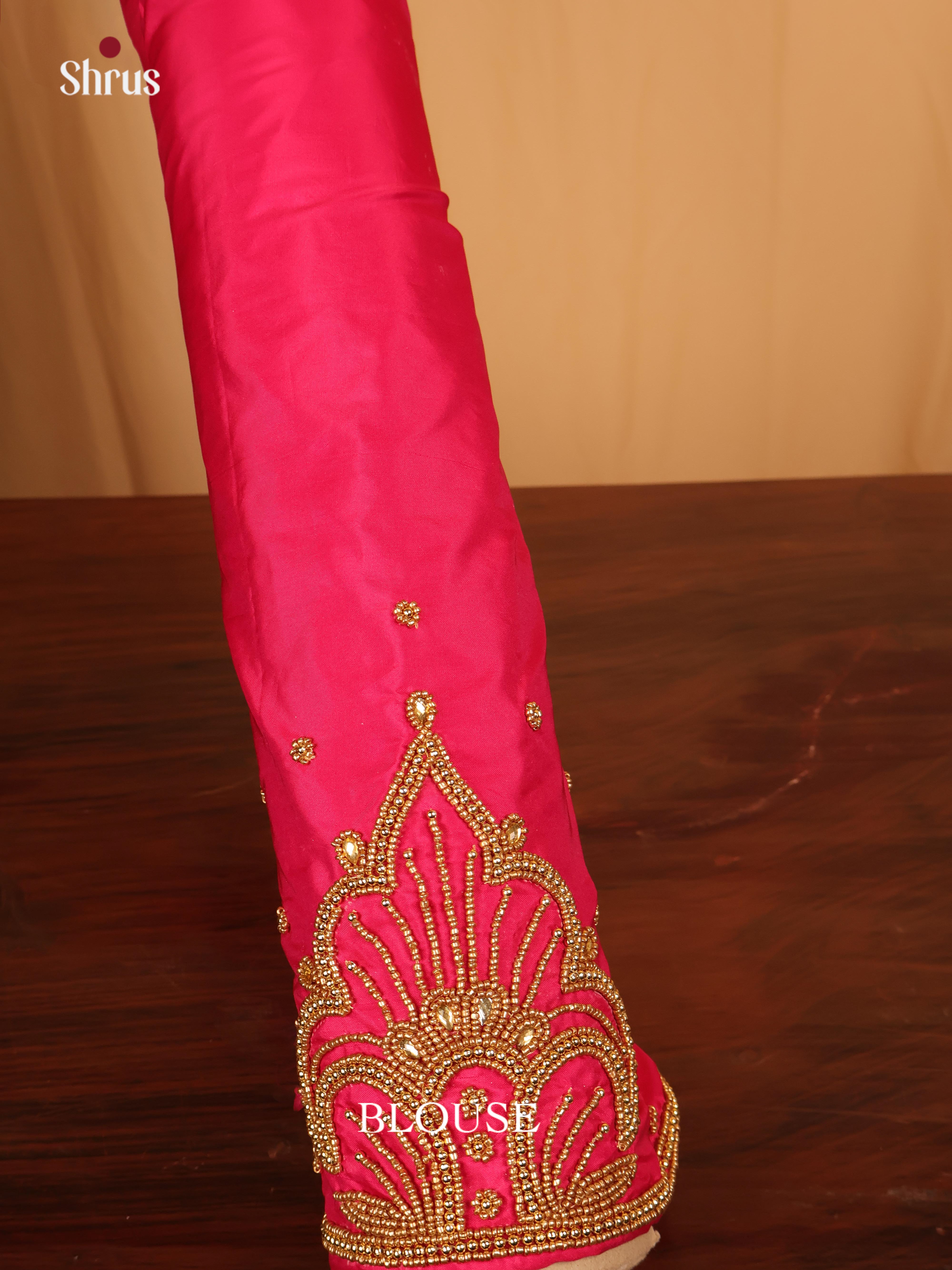 Maroon - Aari Blouse - Shop on Shrus.com