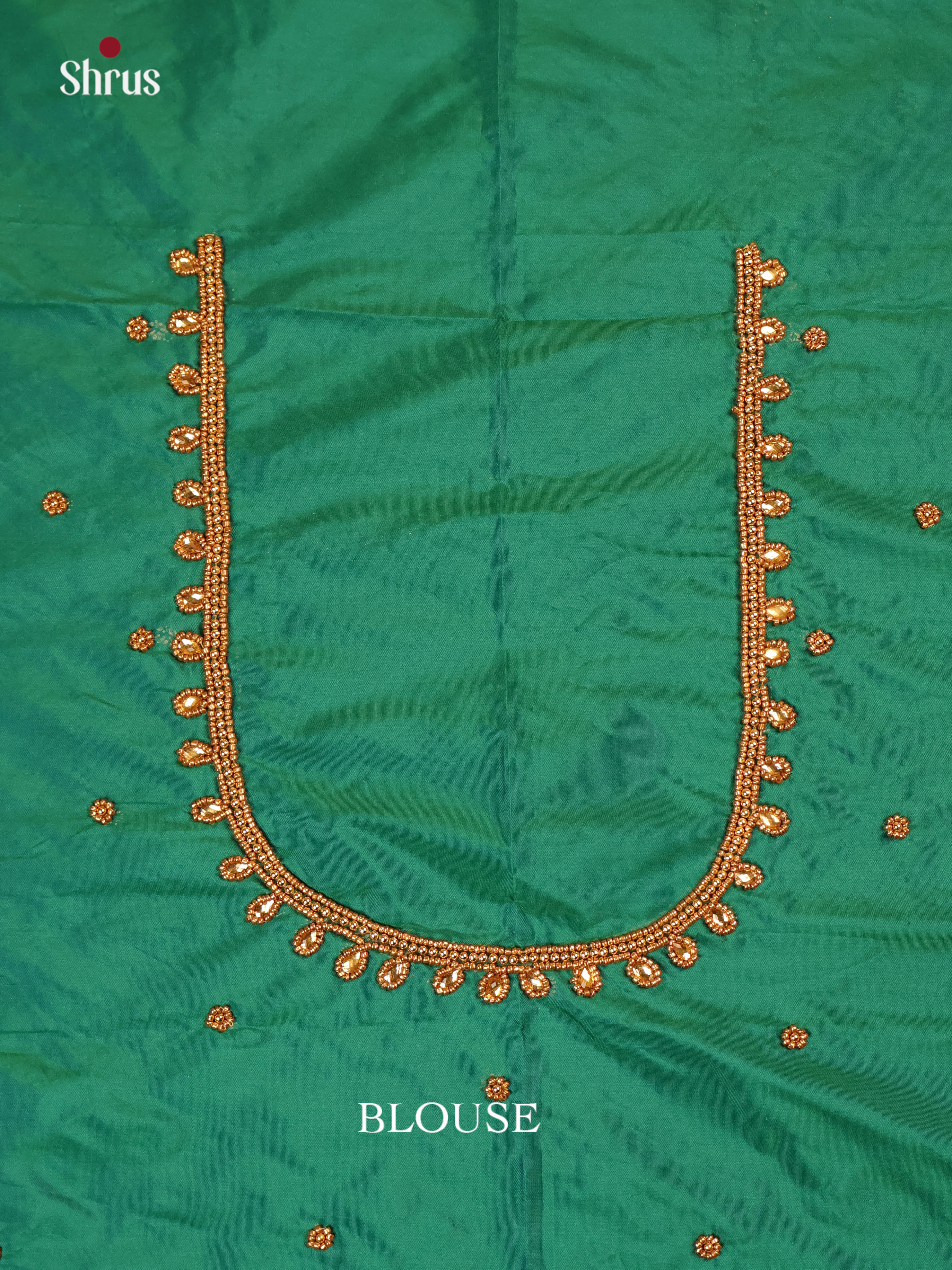 Green - Aari Blouse - Shop on Shrus.com