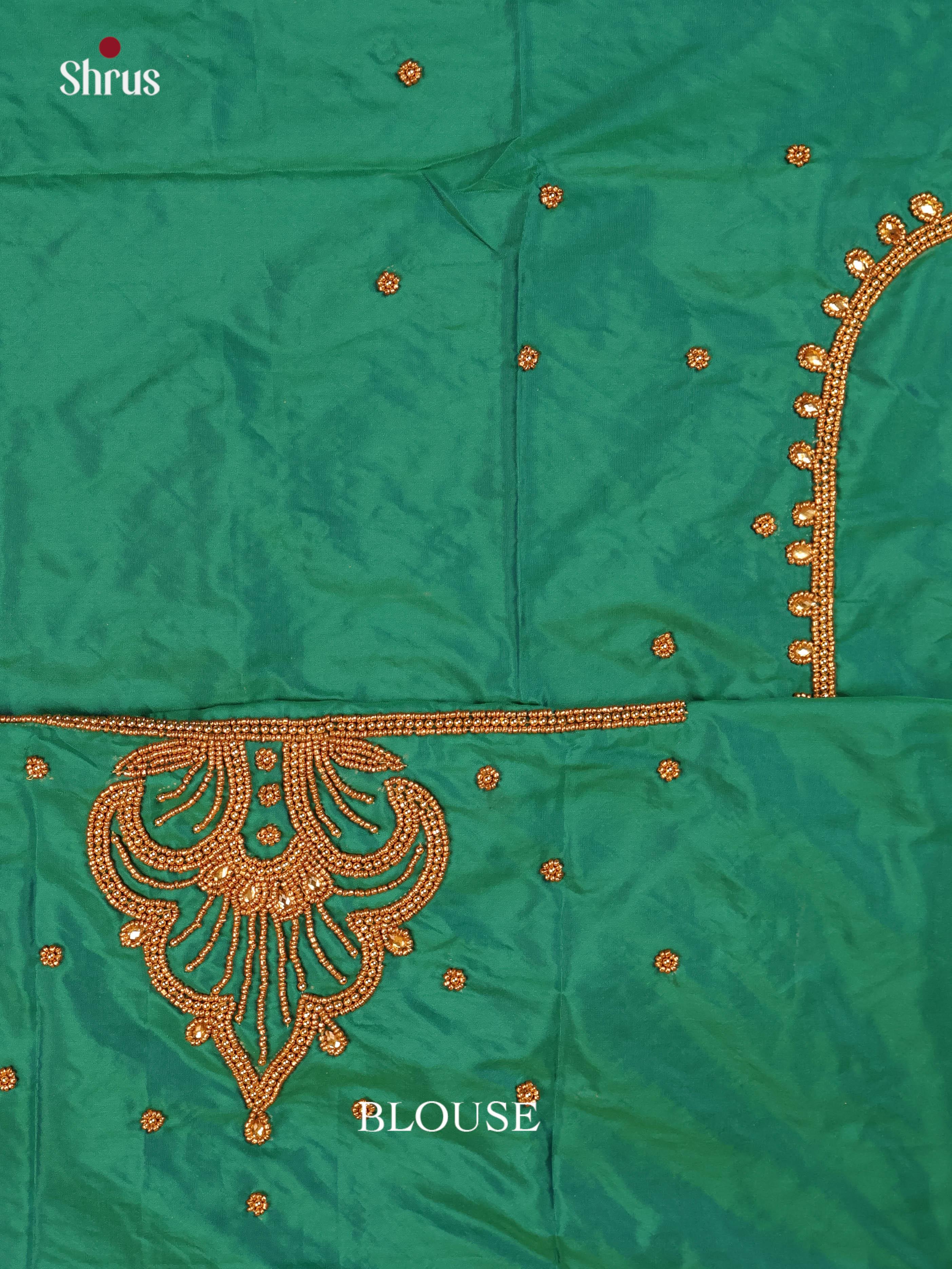 Green - Aari Blouse - Shop on Shrus.com