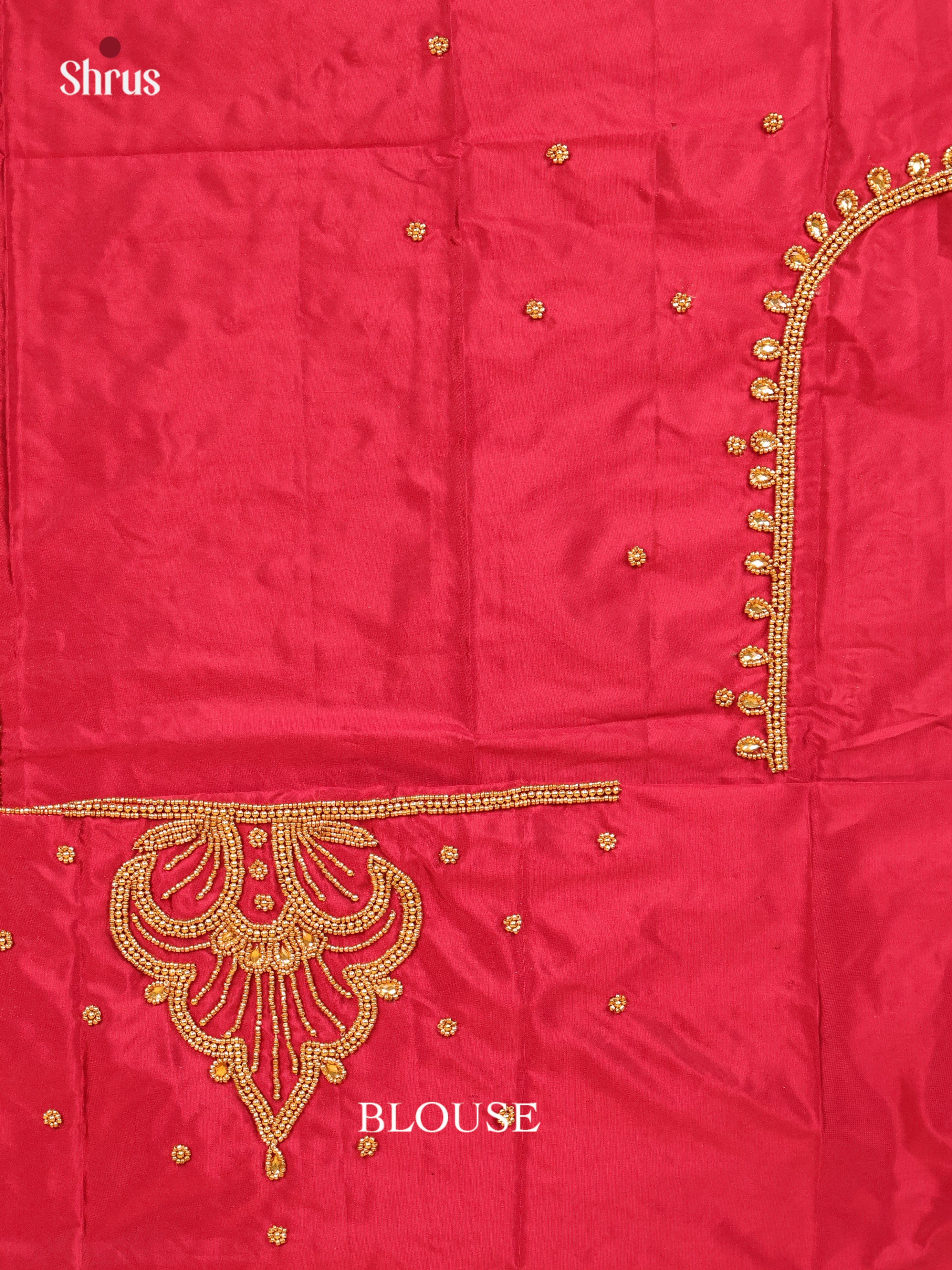 maroon - Aari Blouse - Shop on Shrus.com