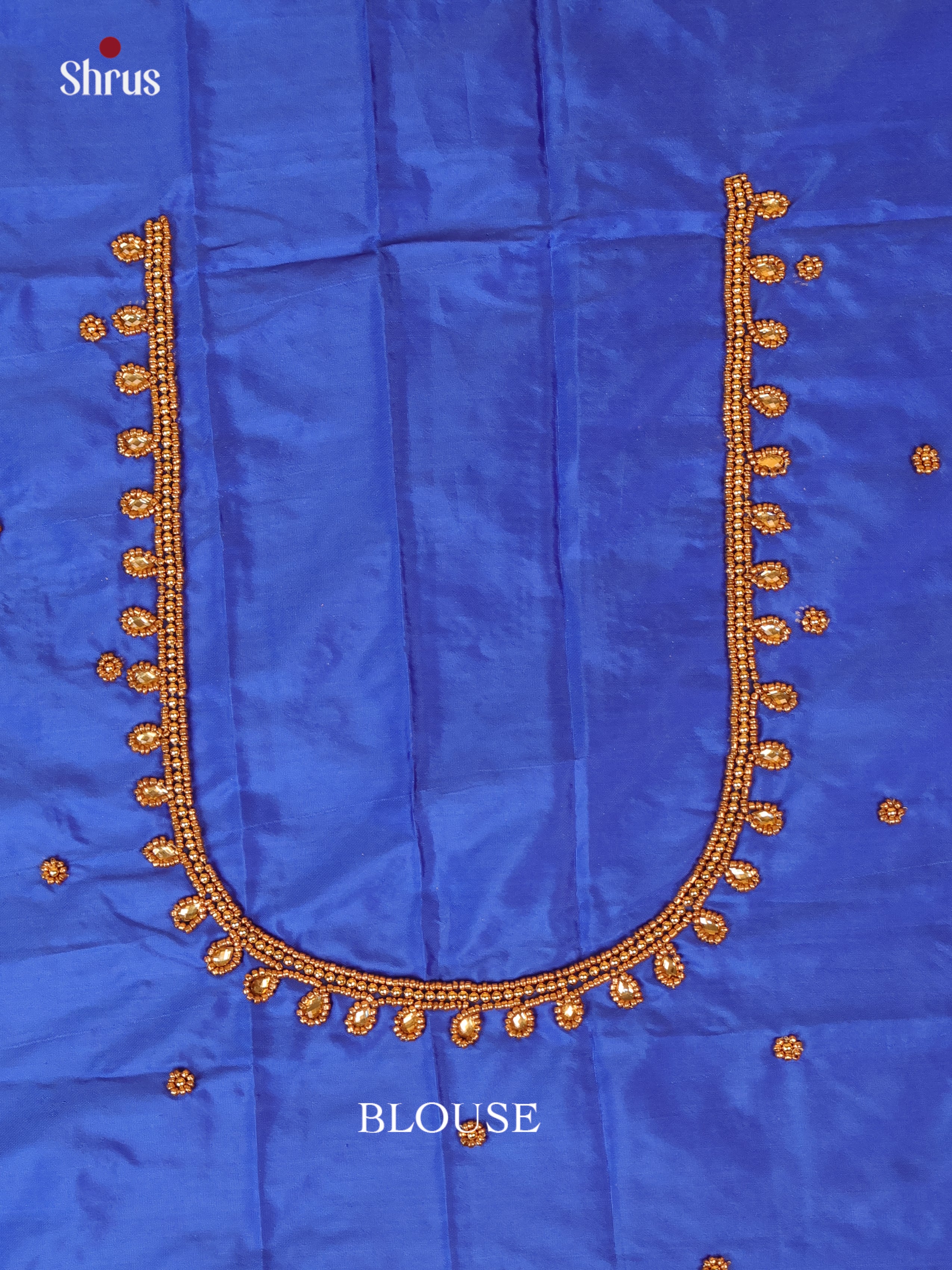 Blue - Aari Blouse - Shop on Shrus.com