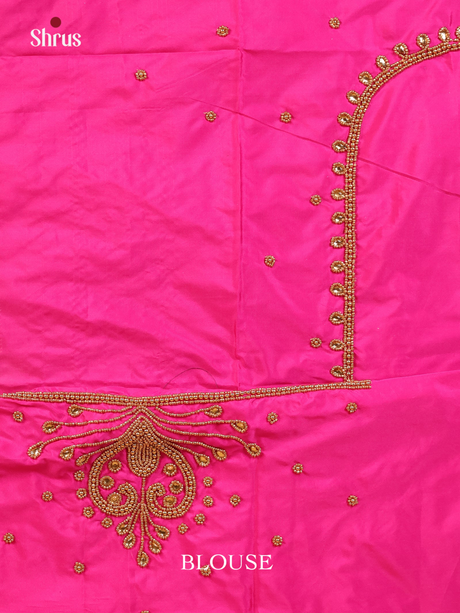 Pink - Aari Blouse - Shop on Shrus.com