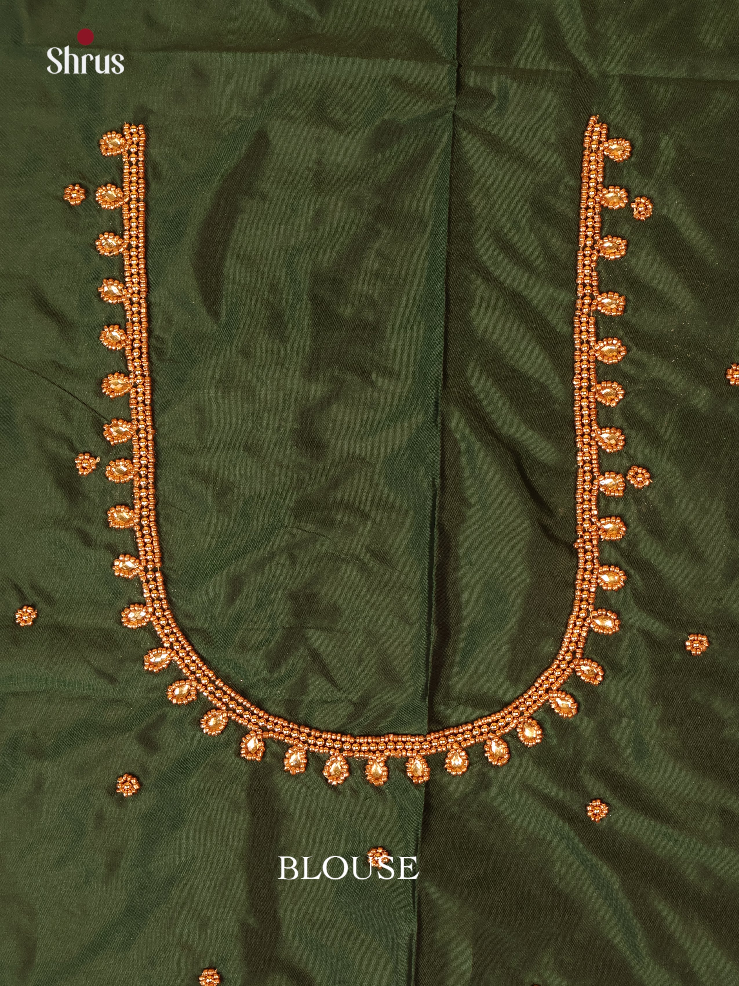 Green - Aari Blouse - Shop on Shrus.com