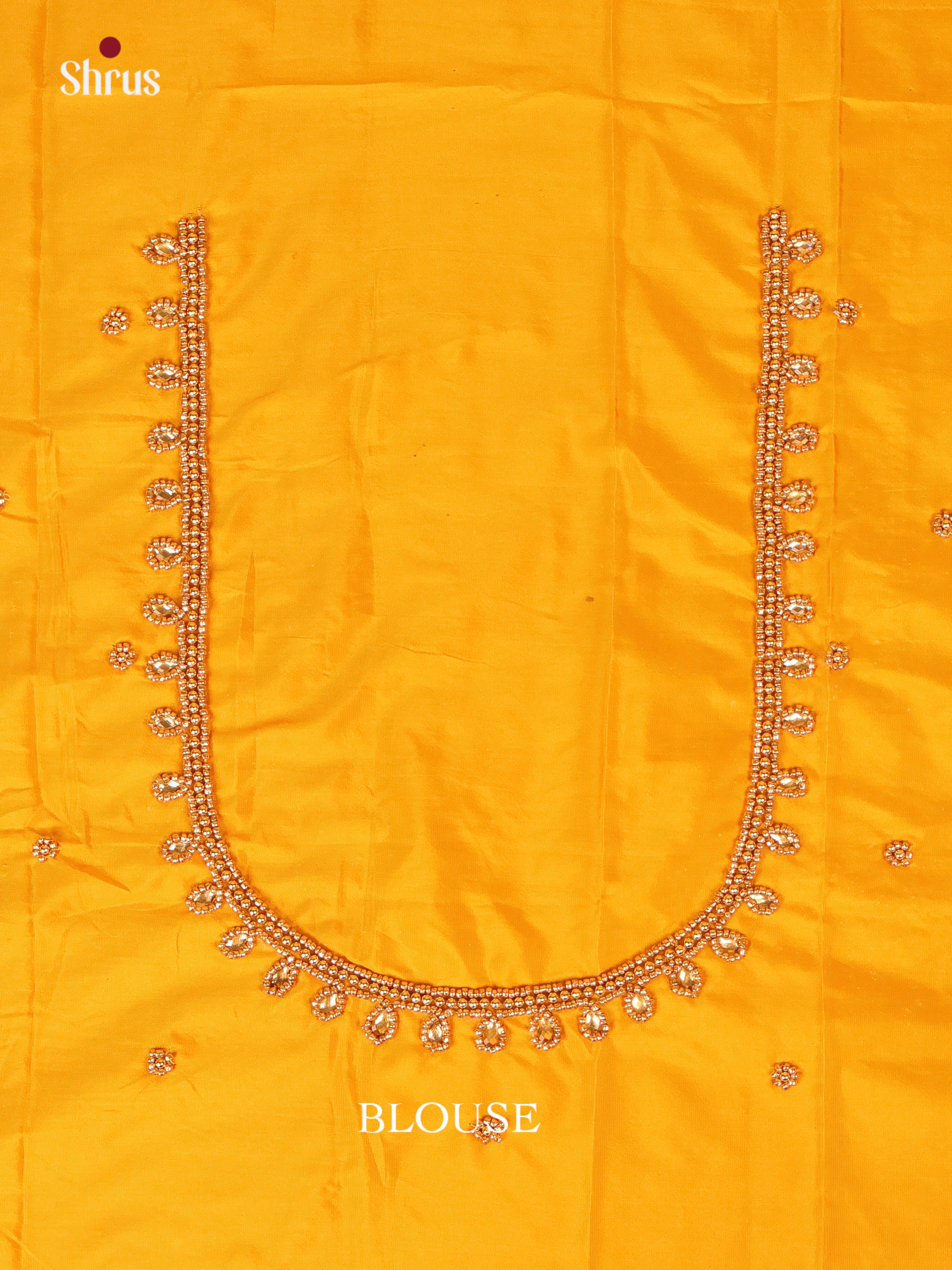 Yellow- Aari Blouse - Shop on Shrus.com