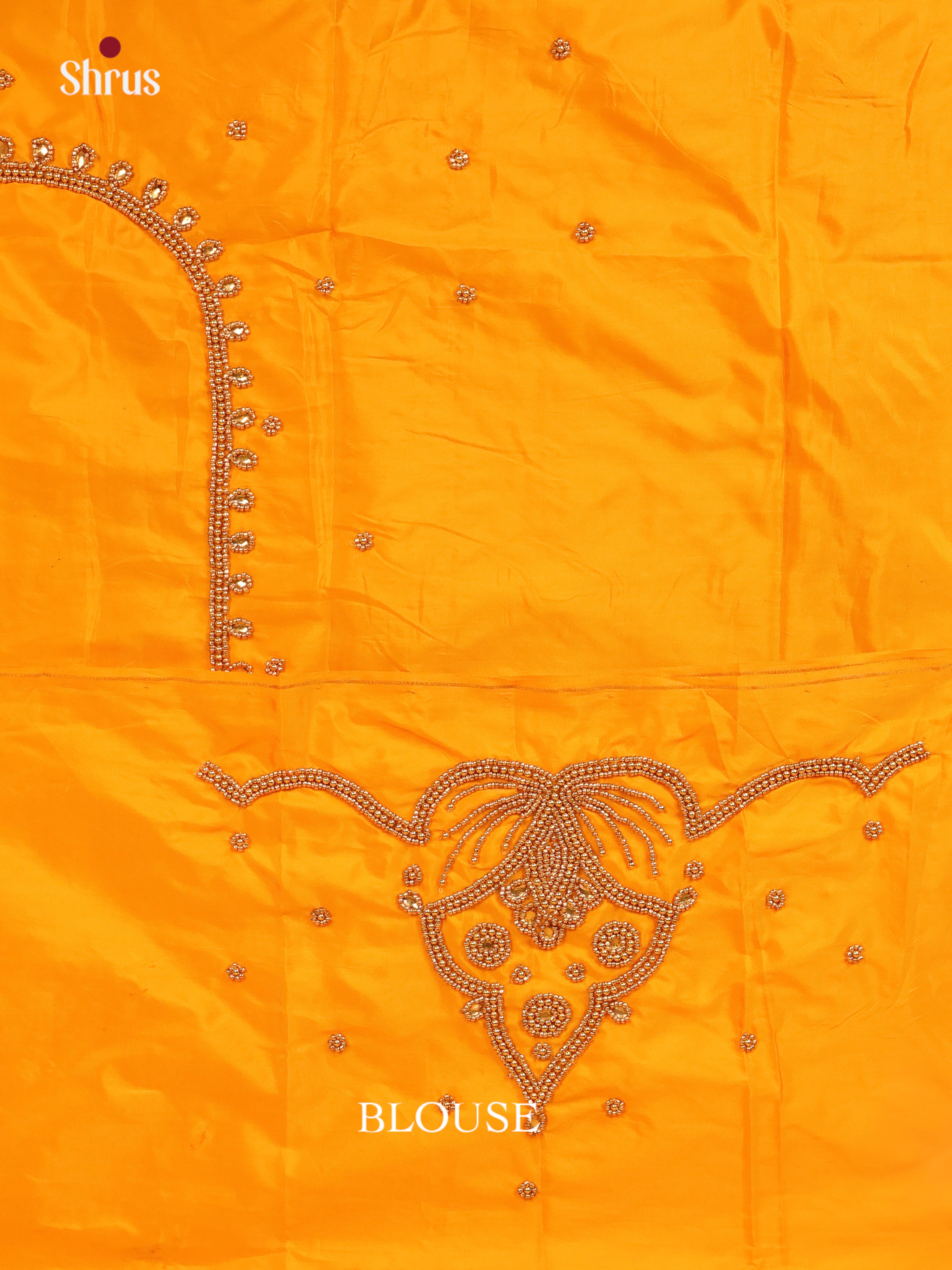 Yellow- Aari Blouse - Shop on Shrus.com