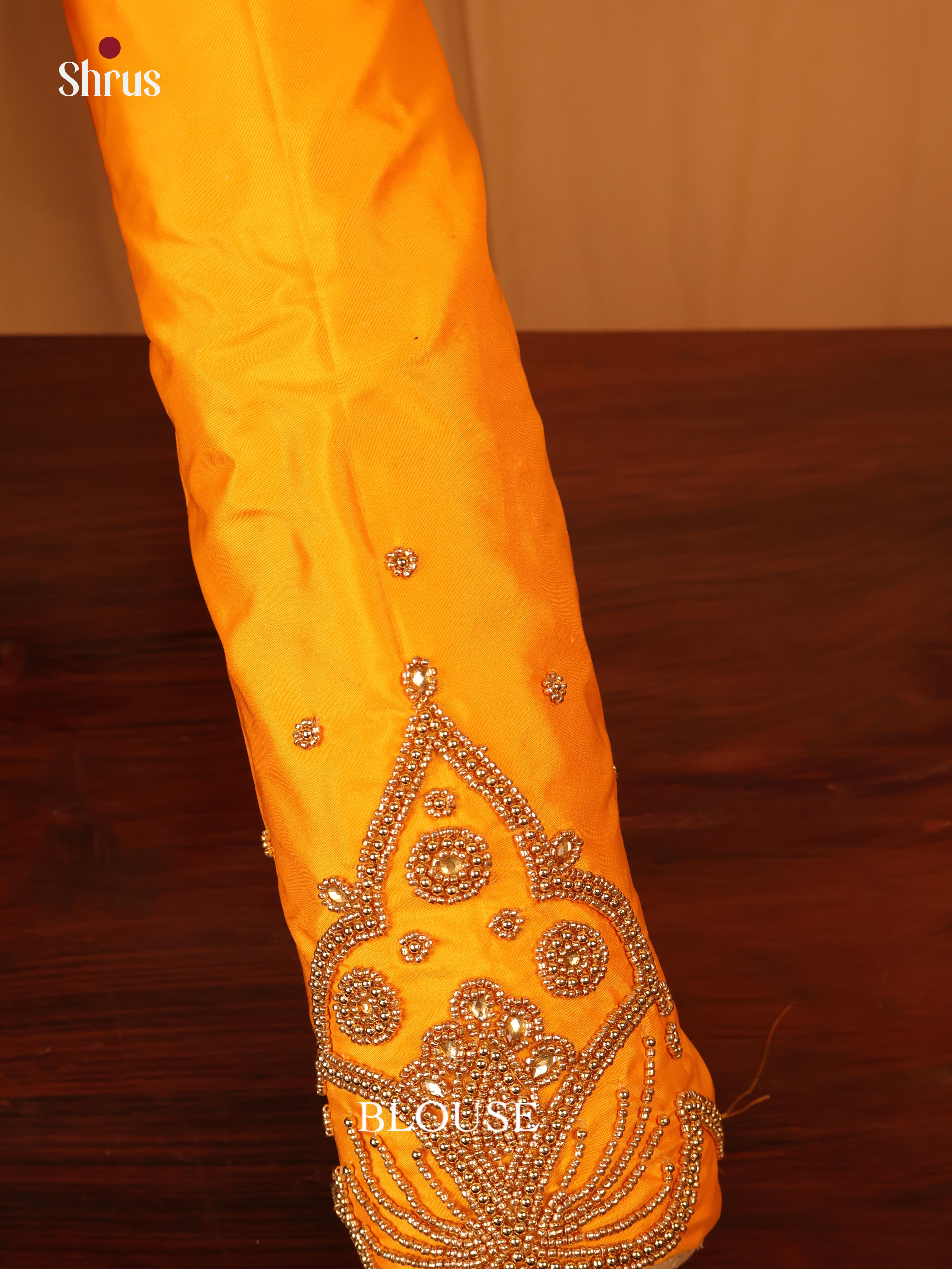 Yellow- Aari Blouse - Shop on Shrus.com