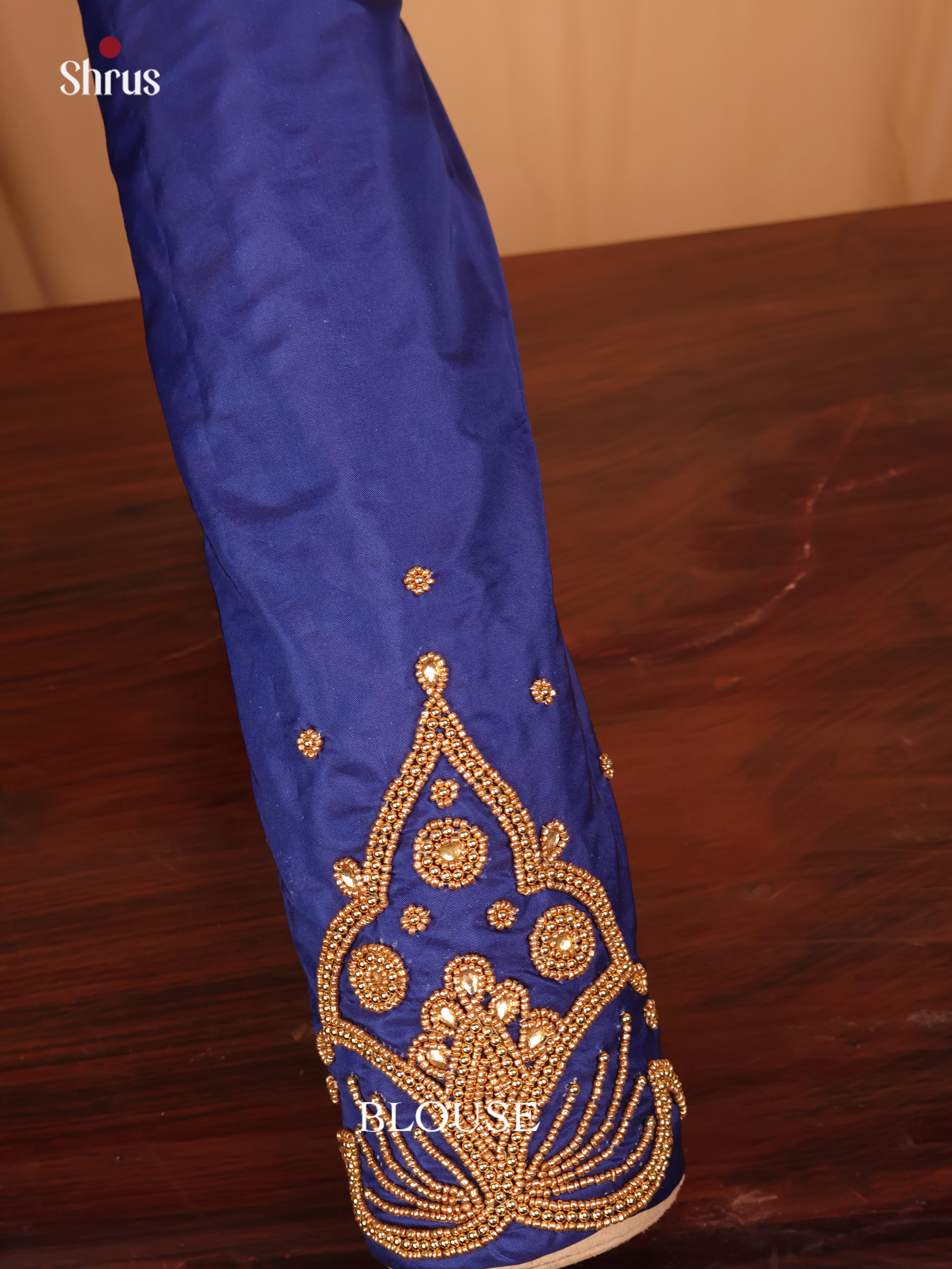 Blue - Aari Blouse - Shop on Shrus.com