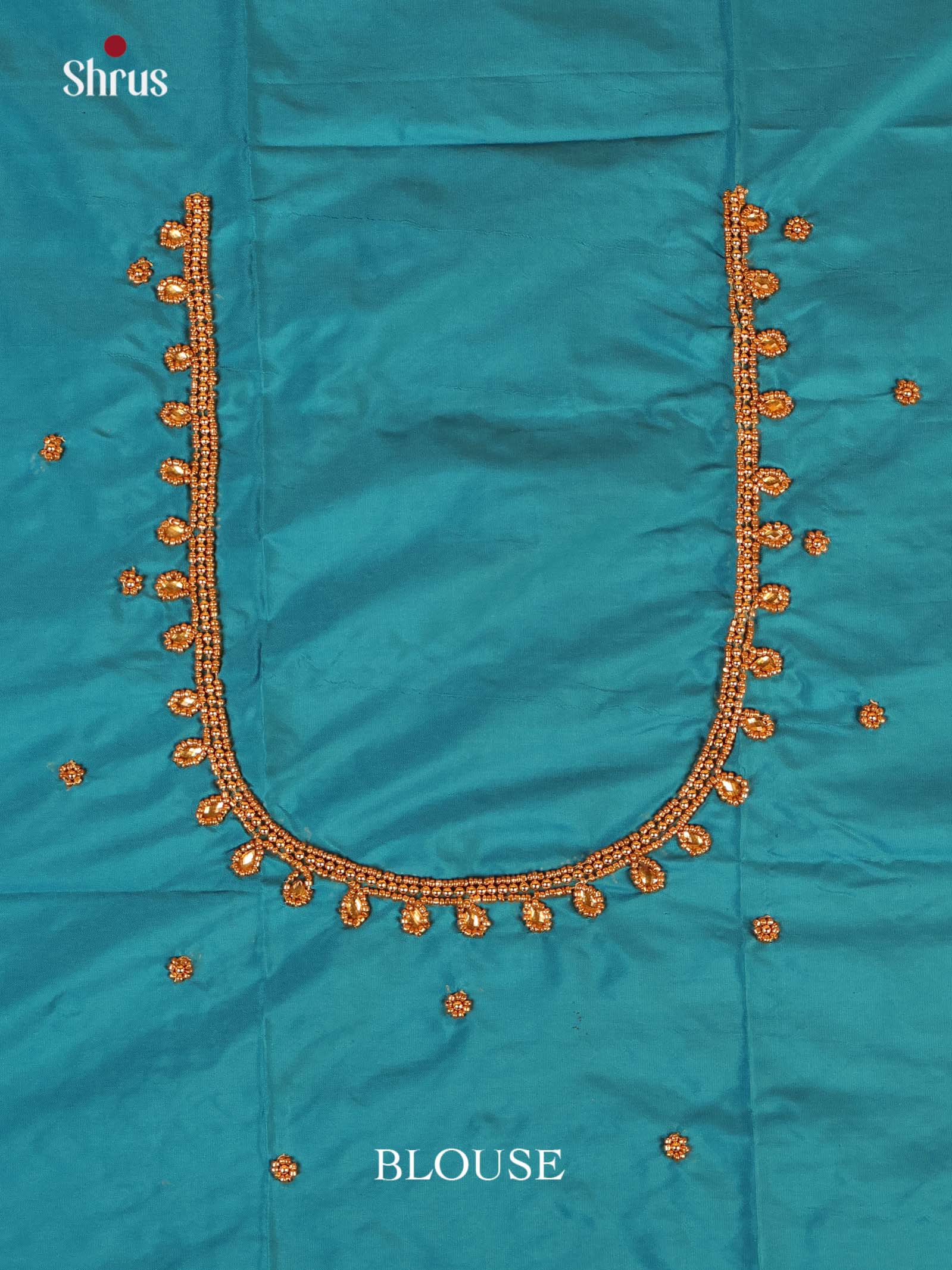 Teal - Aari Blouse - Shop on Shrus.com