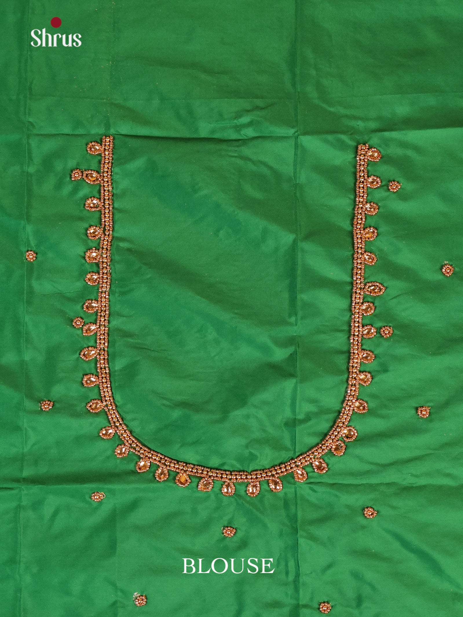 Green - Aari Blouse - Shop on Shrus.com