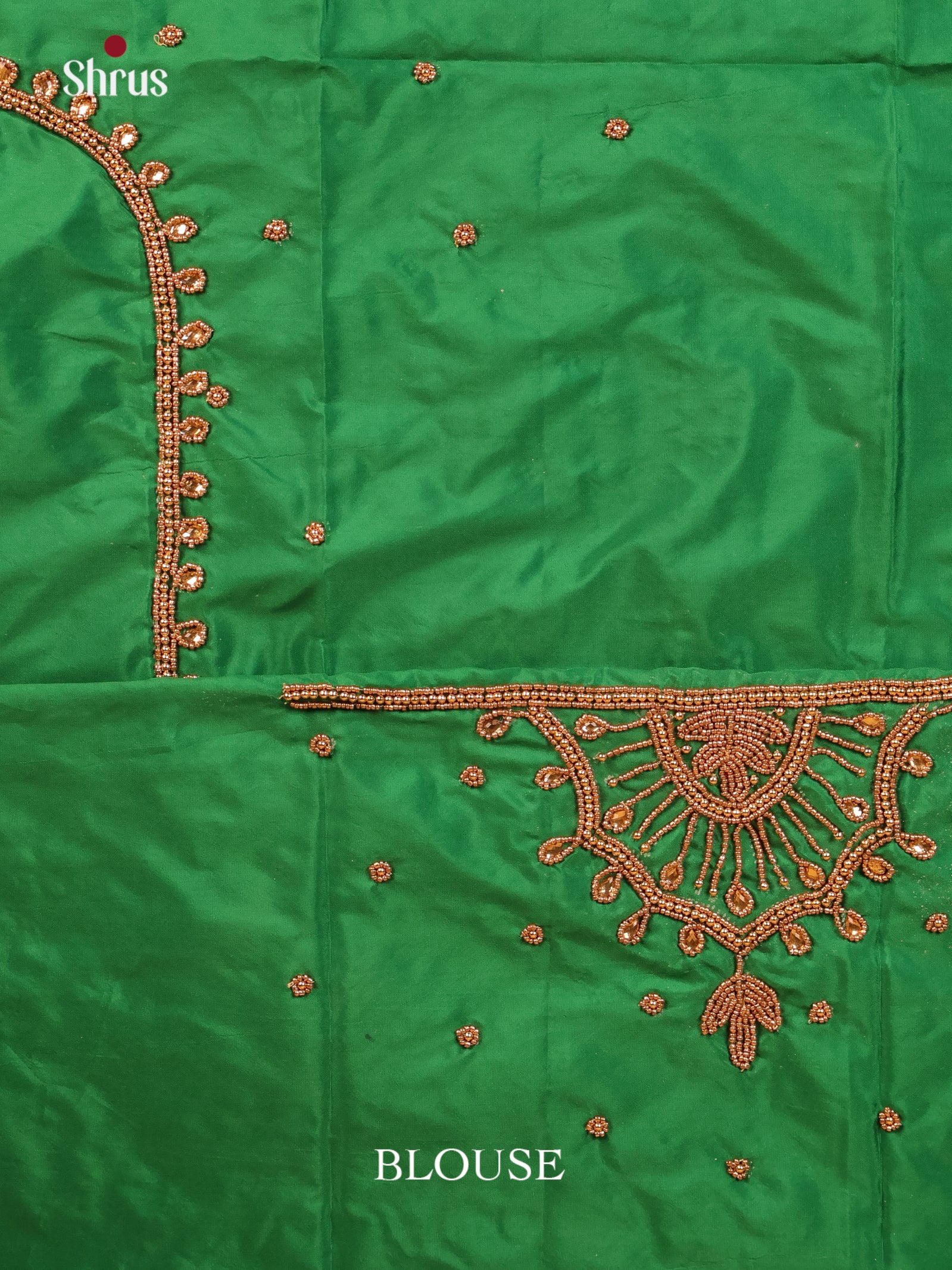 Green - Aari Blouse - Shop on Shrus.com