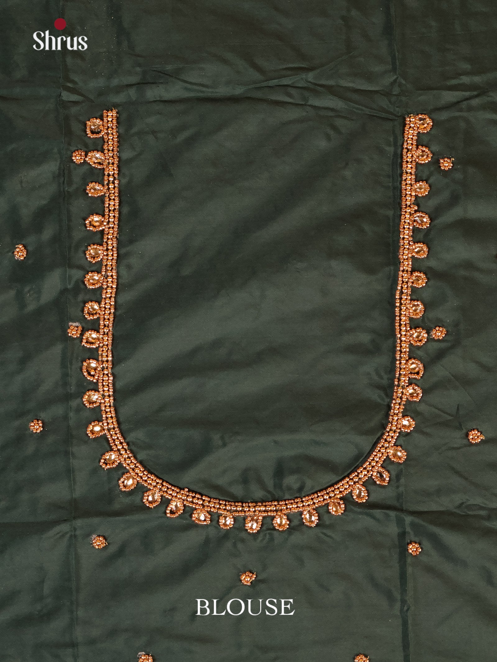 Dark Green - Aari Blouse - Shop on Shrus.com