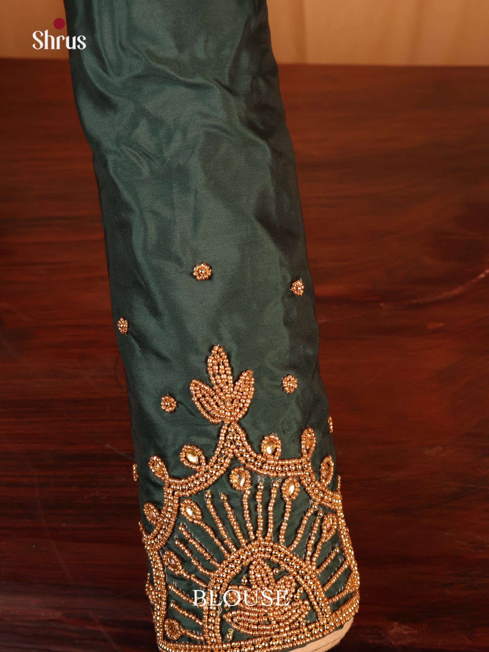 Dark Green - Aari Blouse - Shop on Shrus.com