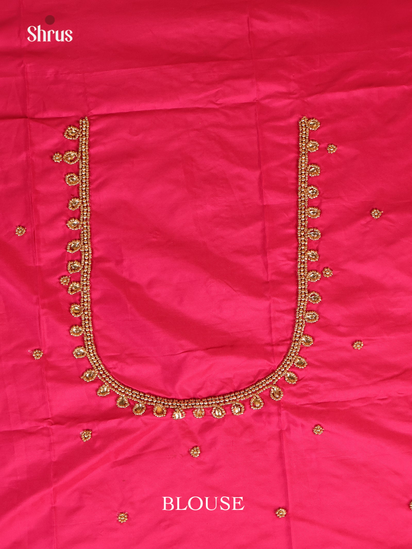 Pink - Aari Blouse - Shop on Shrus.com