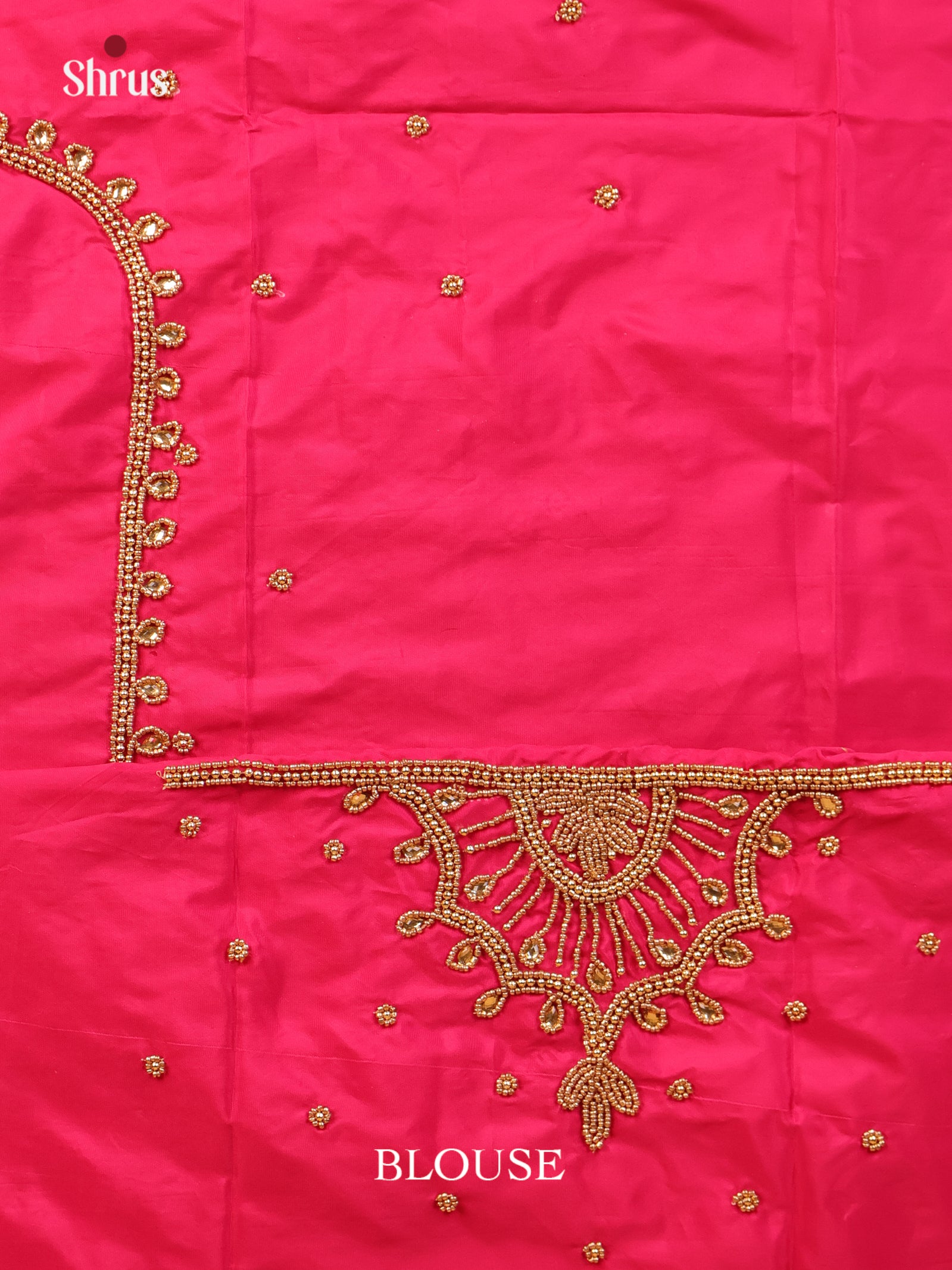 Pink - Aari Blouse - Shop on Shrus.com