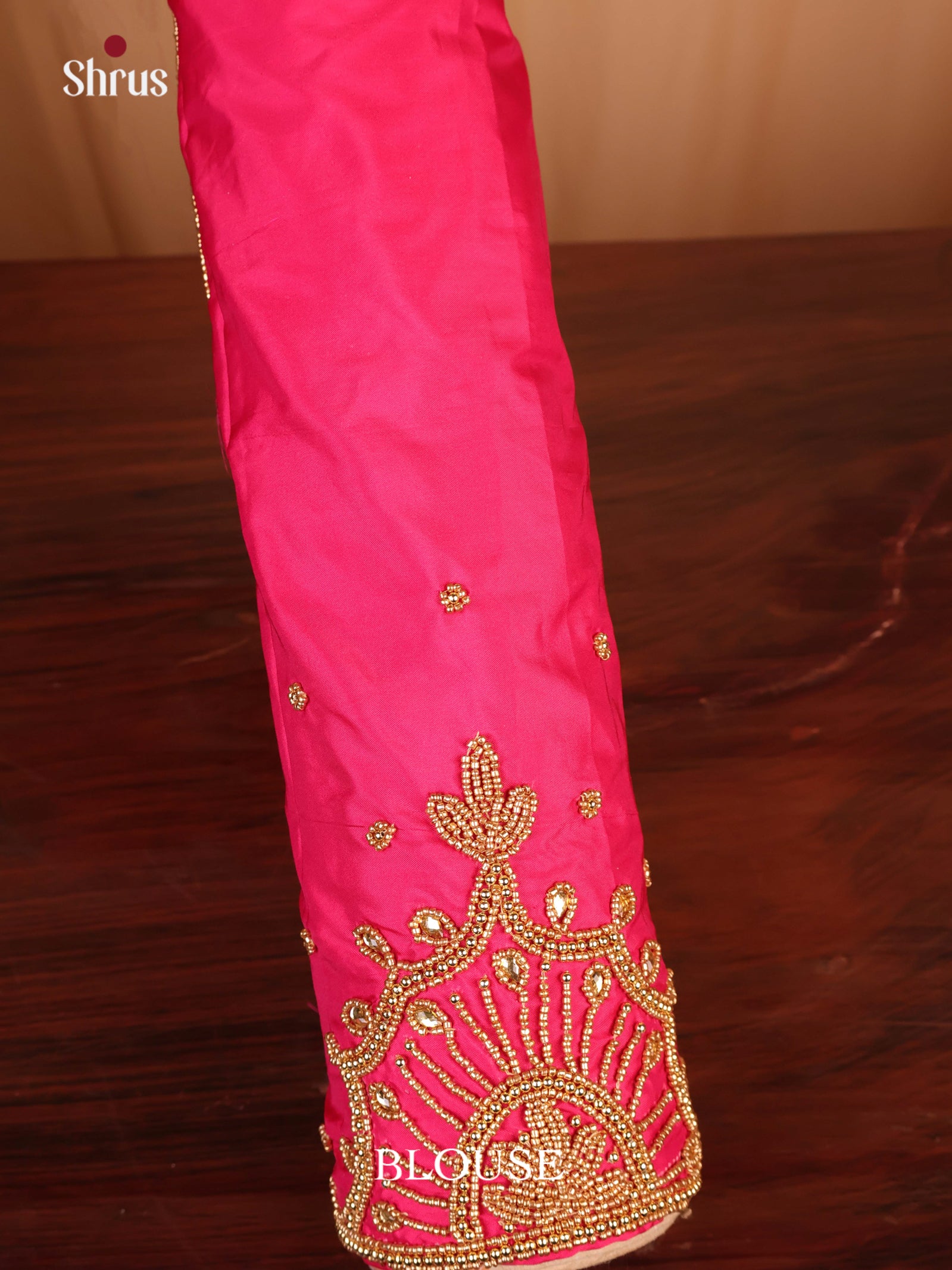 Pink - Aari Blouse - Shop on Shrus.com