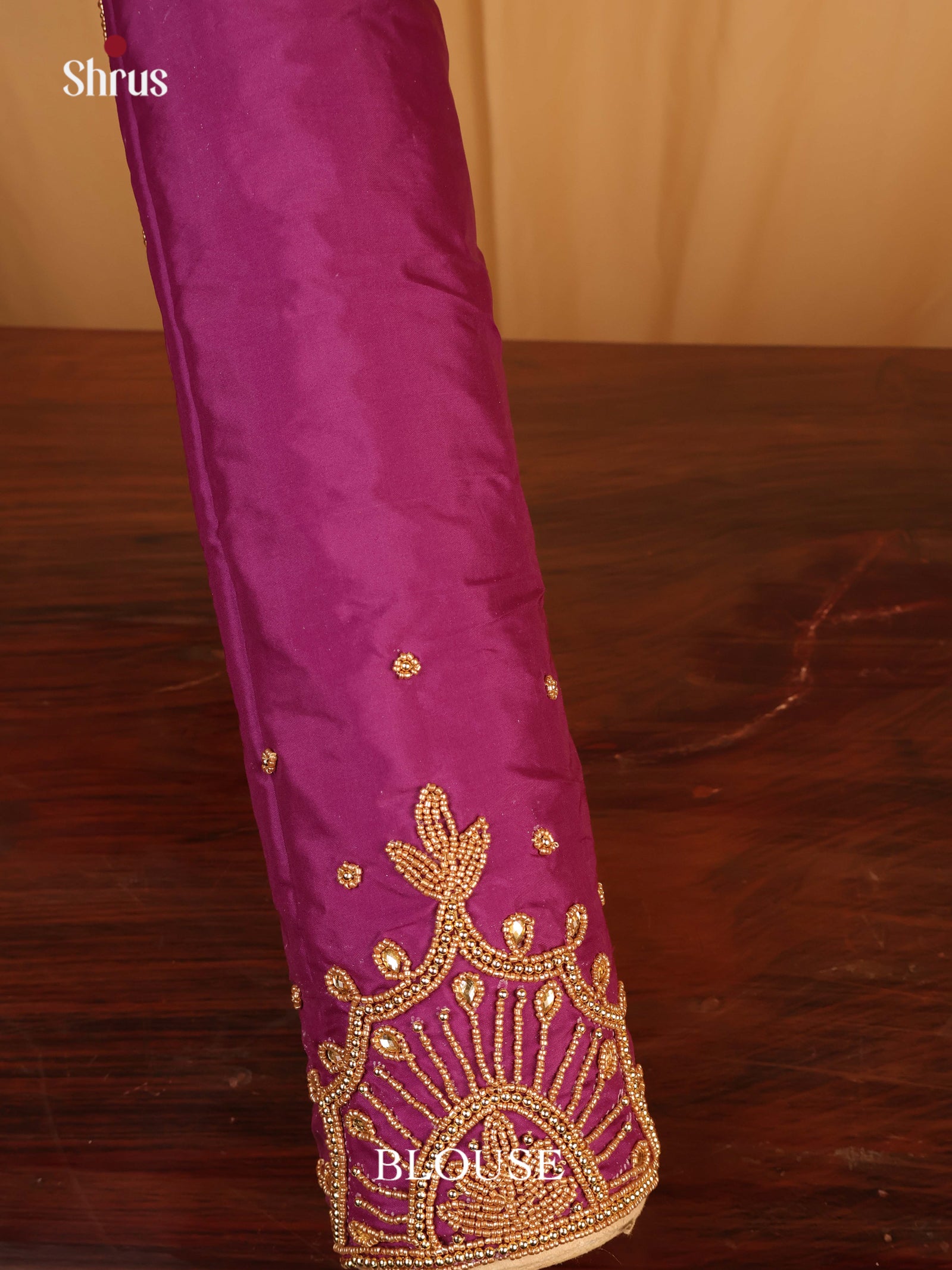 Purple - Aari Blouse - Shop on Shrus.com