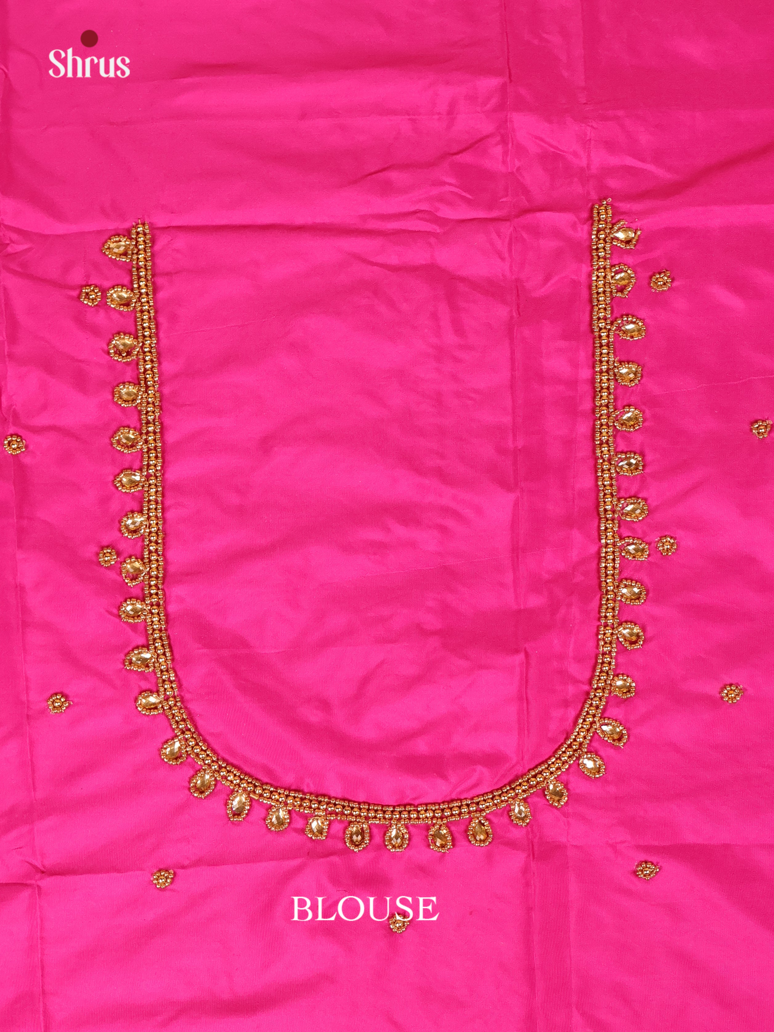 Pink - Aari Blouse - Shop on Shrus.com
