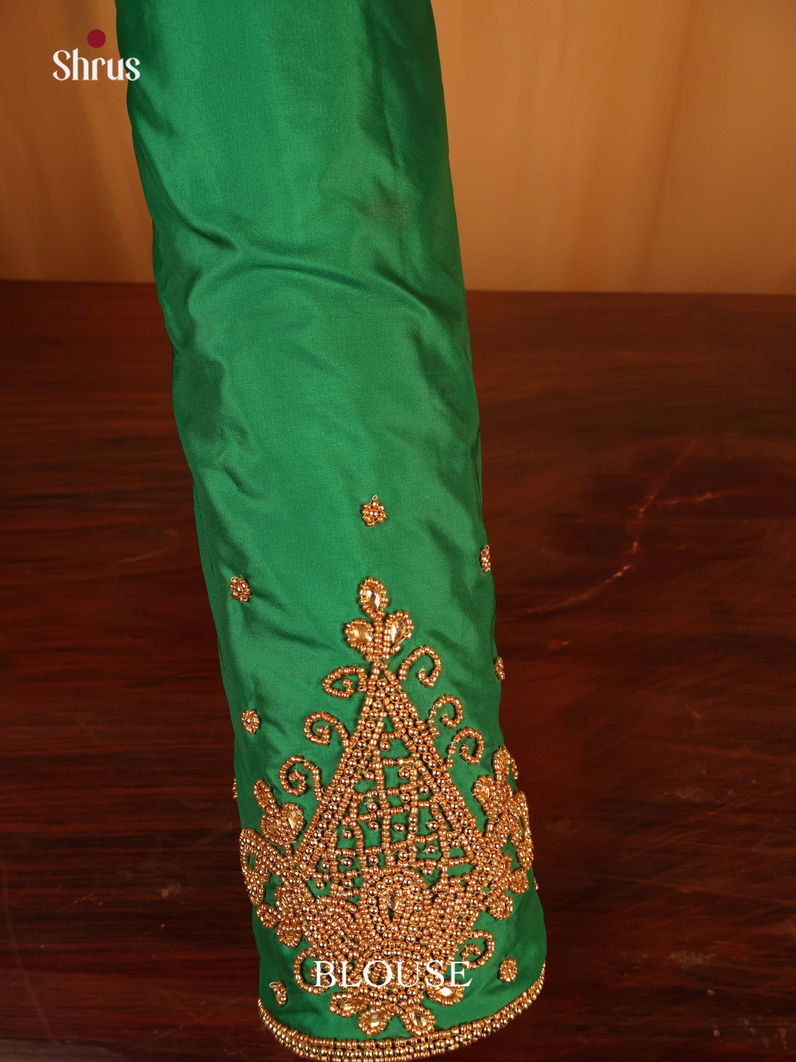 Green - Aari Blouse - Shop on Shrus.com
