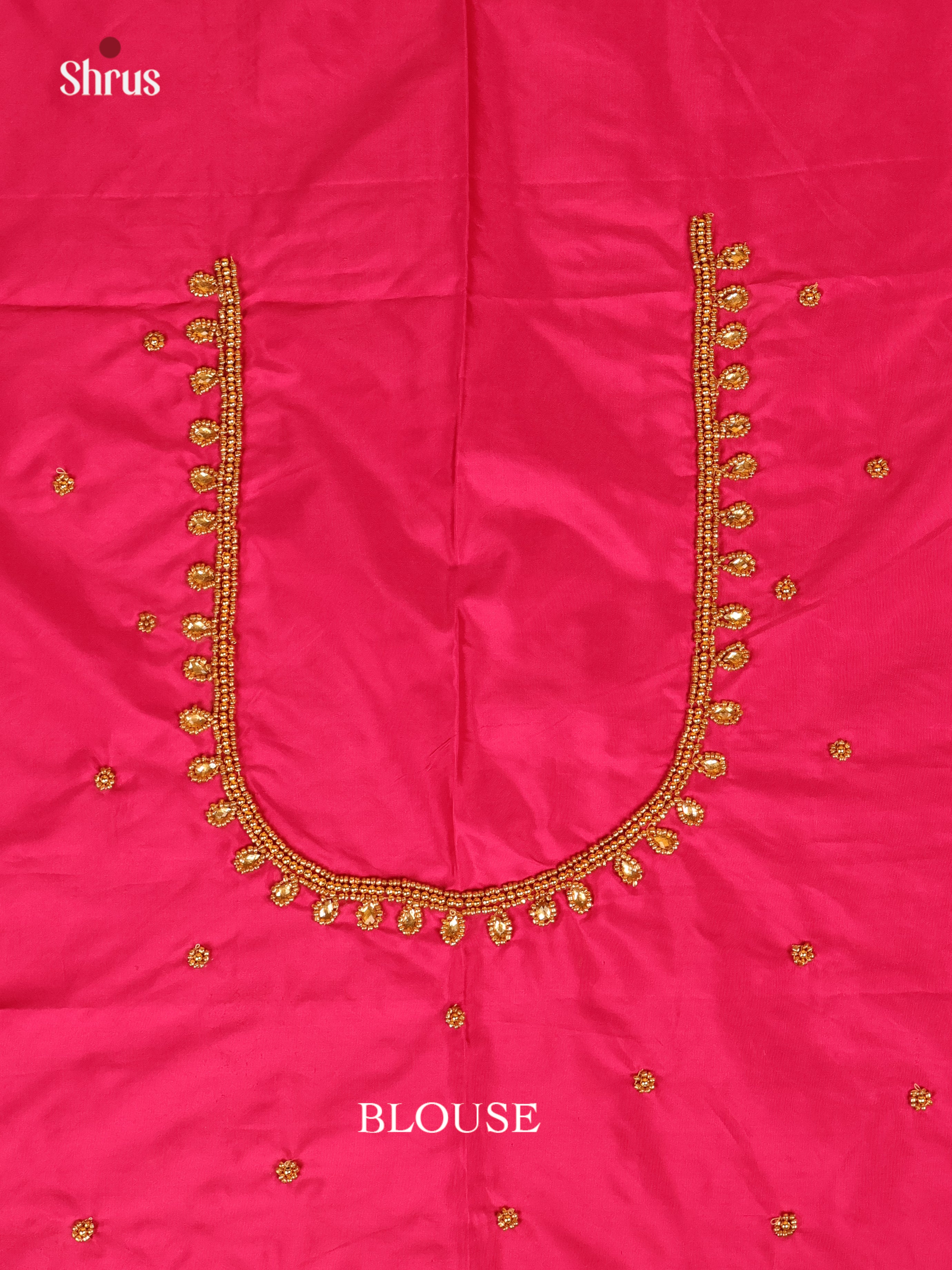 Pink - Aari Blouse - Shop on Shrus.com