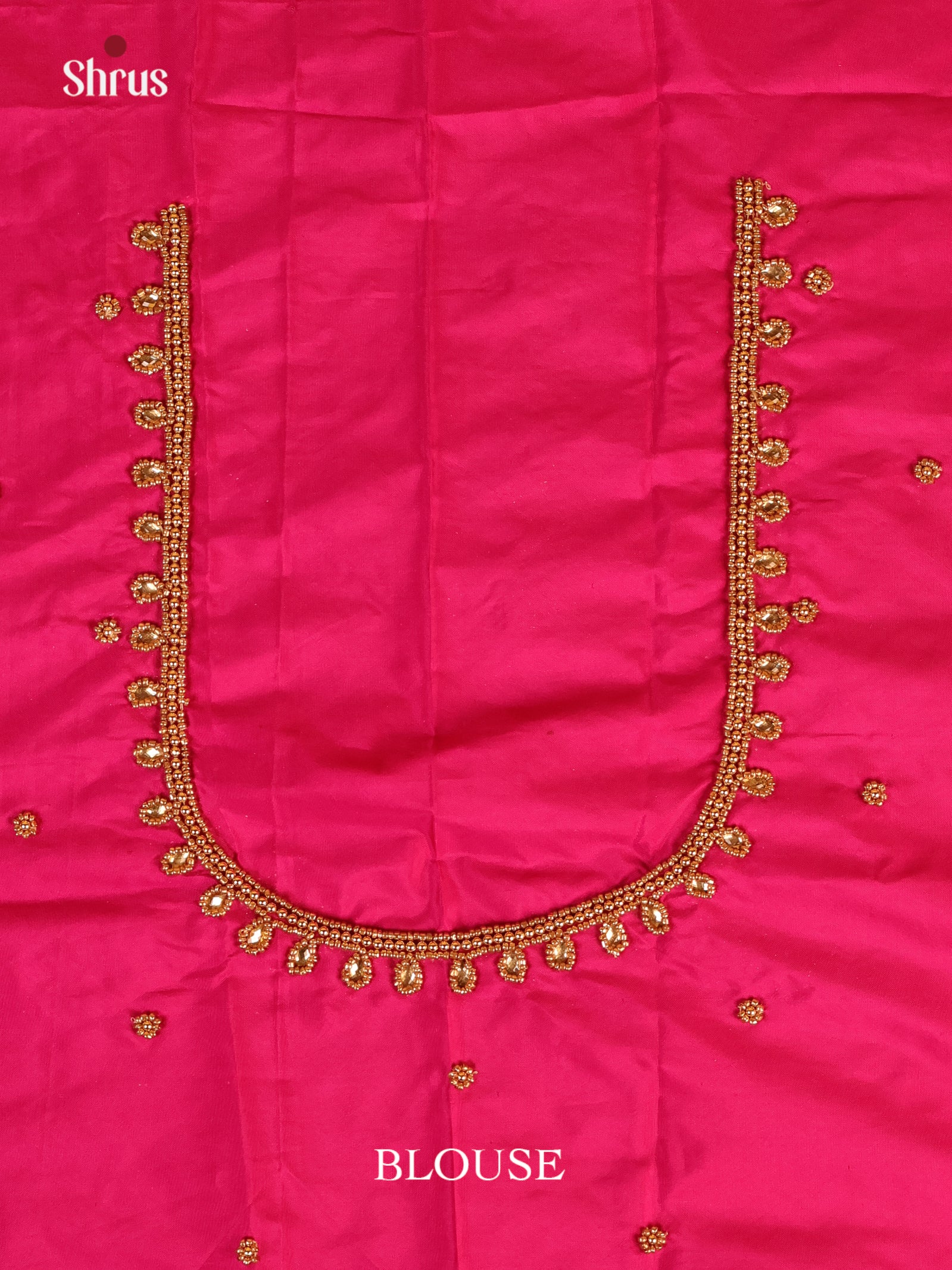 Pink - Aari Blouse - Shop on Shrus.com